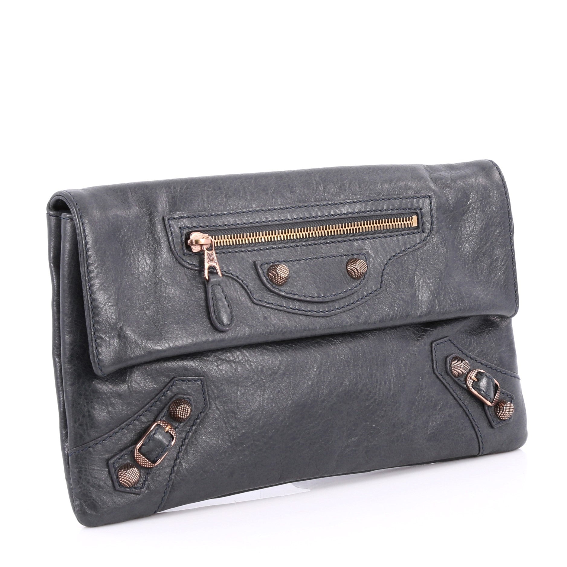 Envelope Clutch Giant Studs Leather