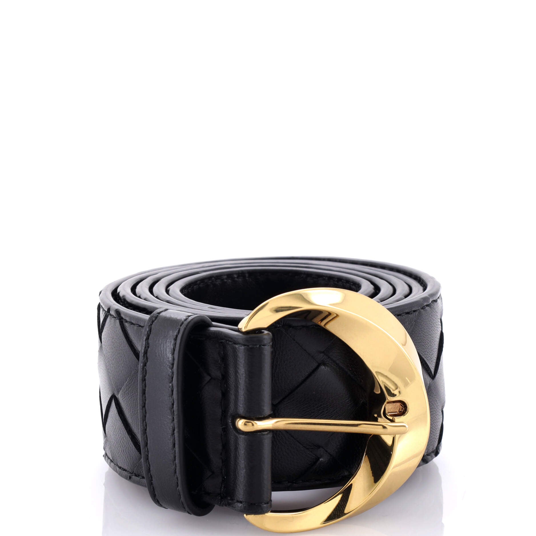 Essential Twist Belt Intrecciato Leather Wide 85