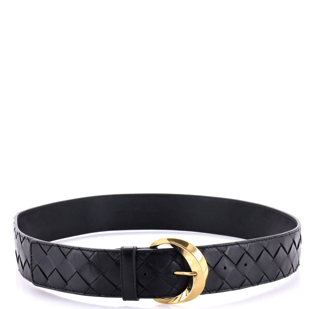 Essential Twist Belt Intrecciato Leather Wide 85
