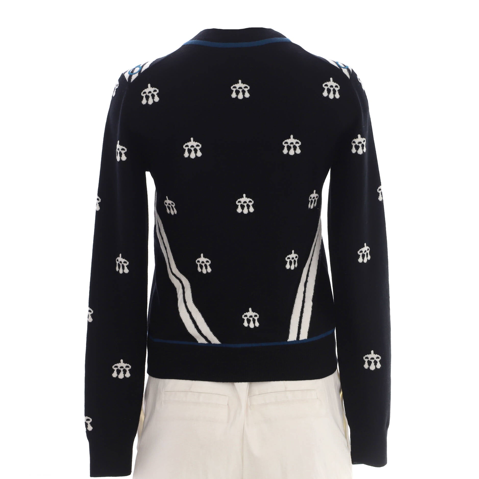 Women's Mors a Jouets Crewneck Sweater Embroidered Wool