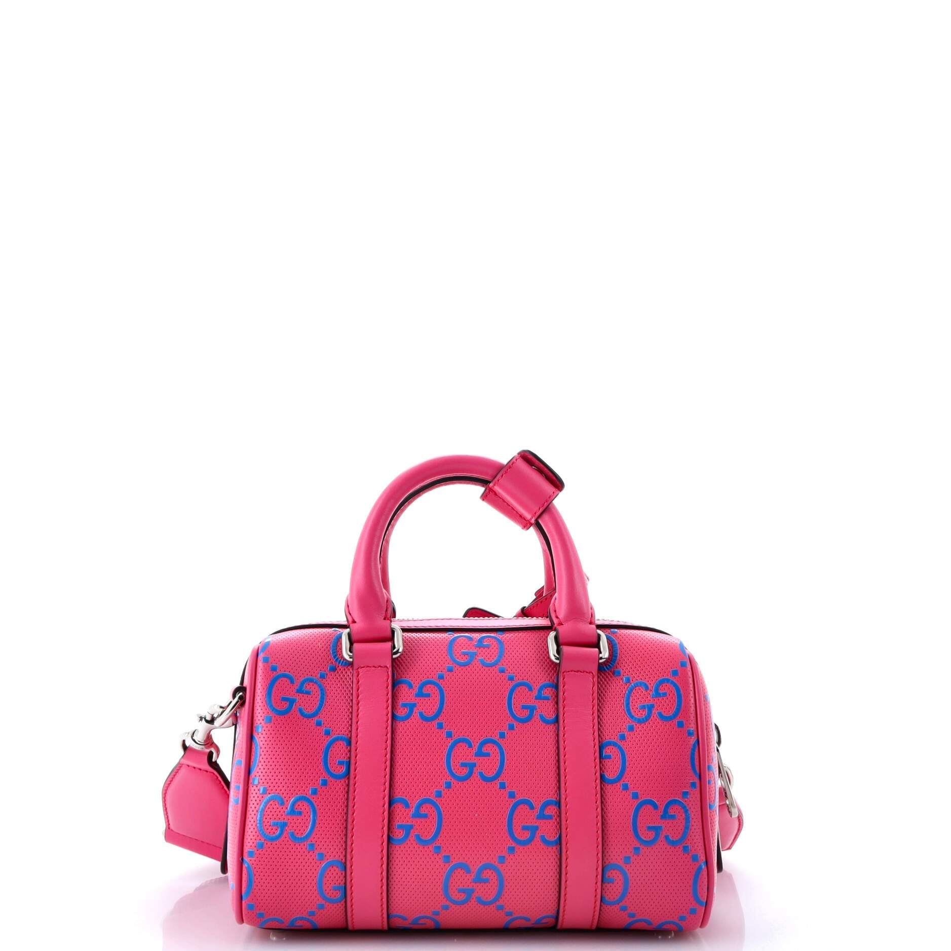 Duffle Bag GG Embossed Perforated Leather Mini