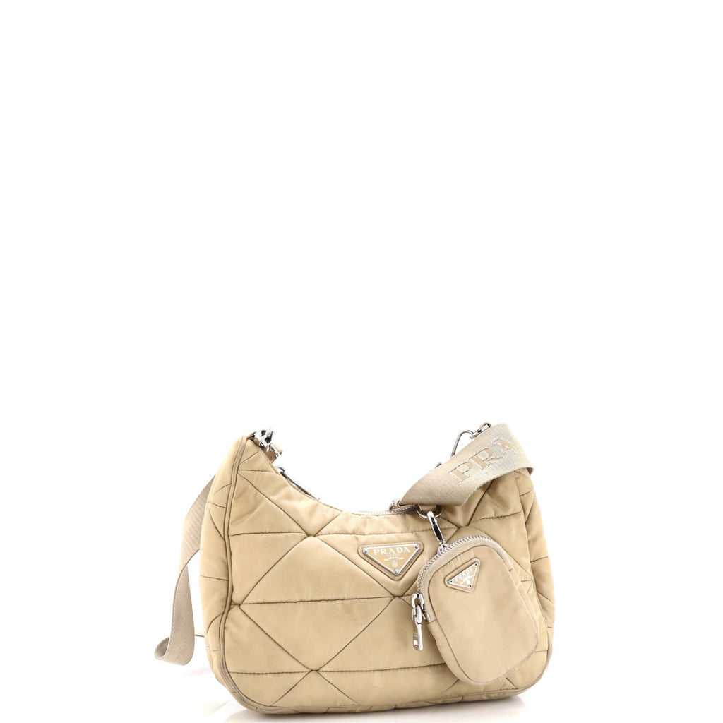 Re-Edition Shoulder Bag Quilted Tessuto Small