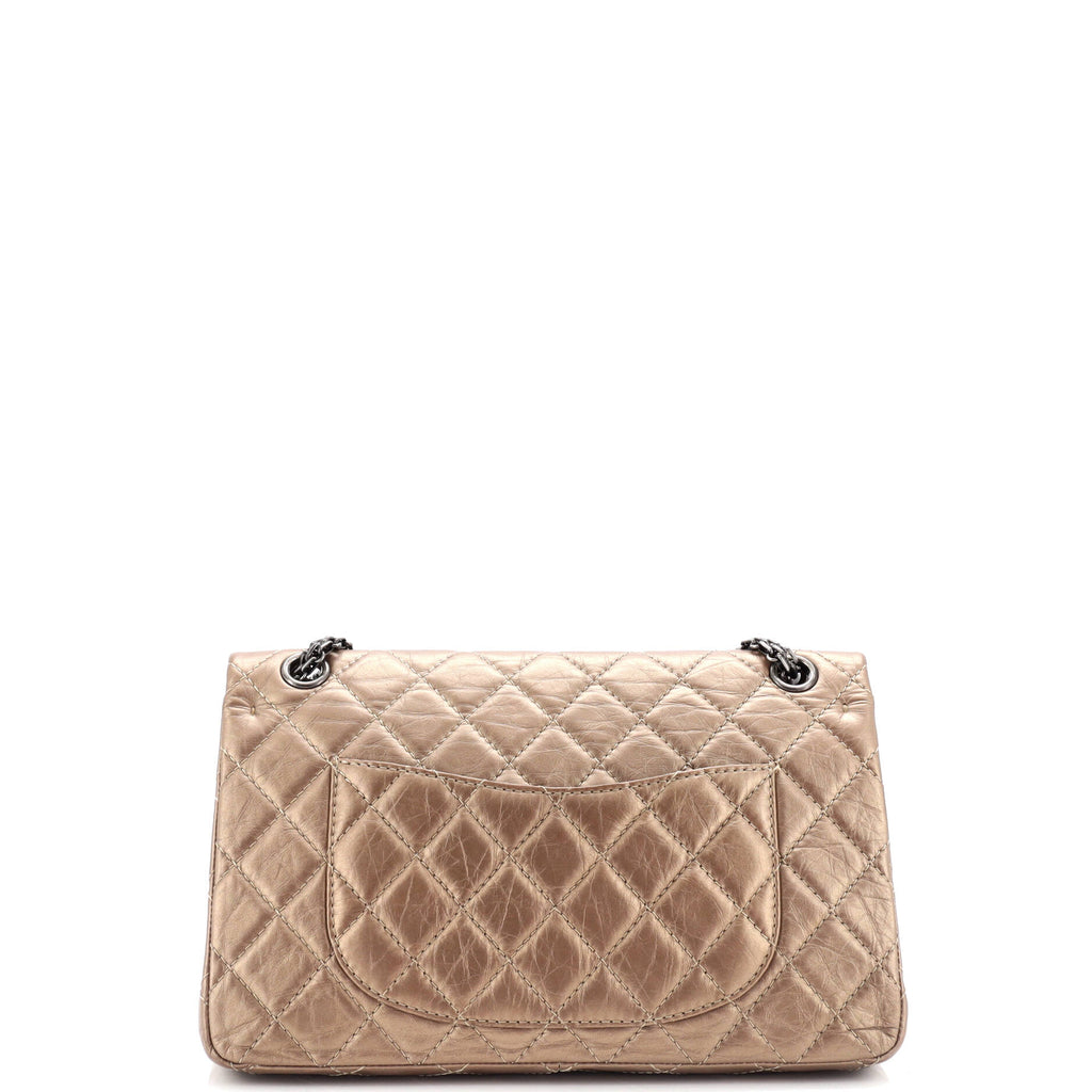 Reissue 2.55 Flap Bag Quilted Metallic Aged Calfskin 226
