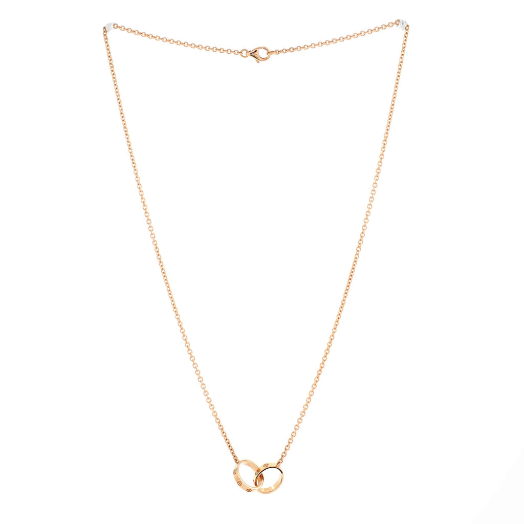 Love Interlocking Necklace 18K Rose Gold