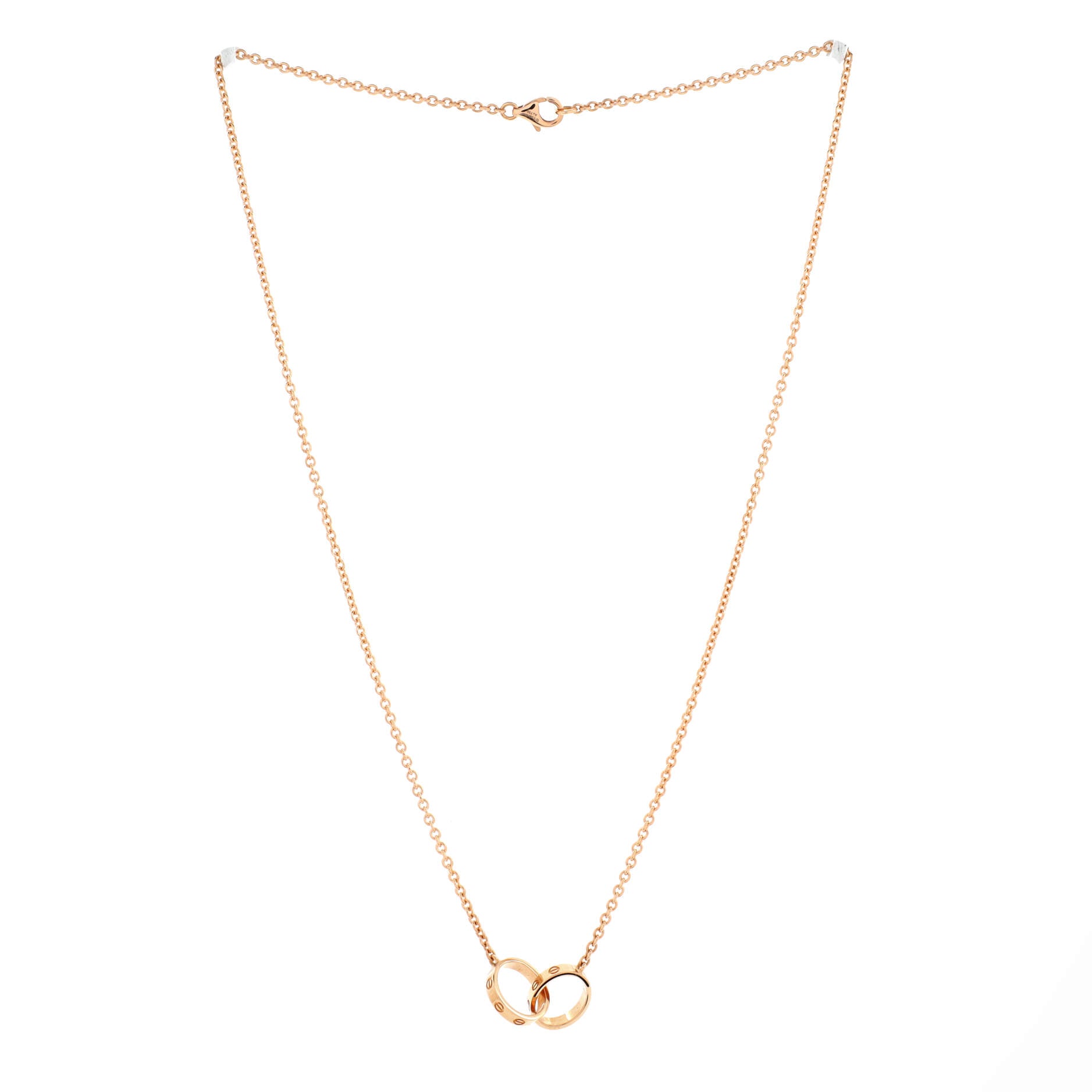 Love Interlocking Necklace 18K Rose Gold