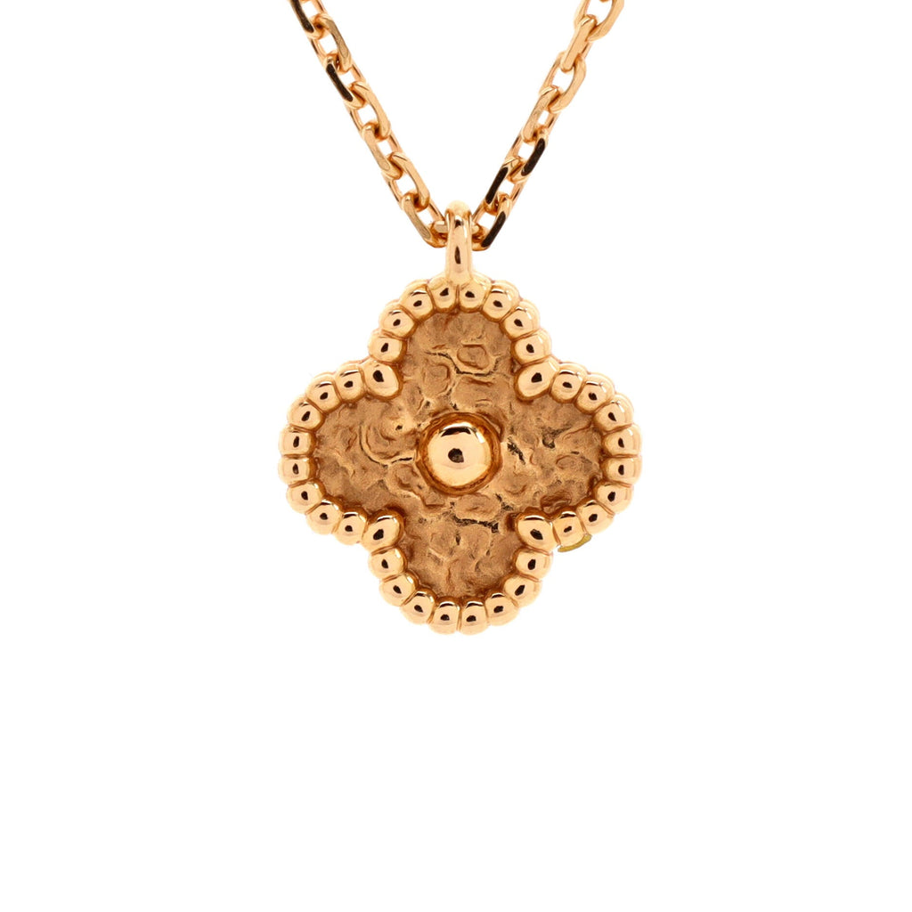Sweet Alhambra Pendant Necklace 18K Rose Gold