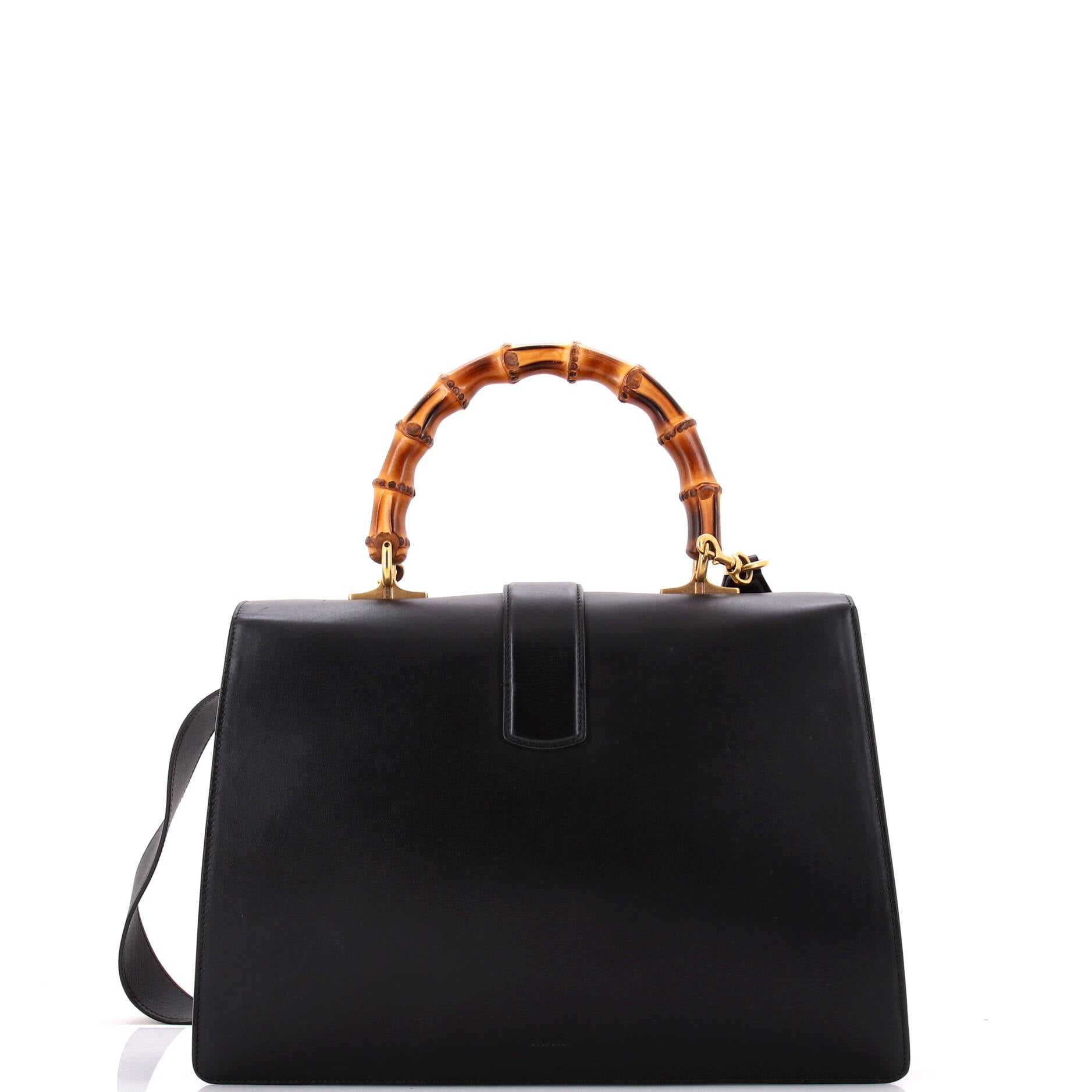 Dionysus Bamboo Top Handle Bag Colorblock Leather Large