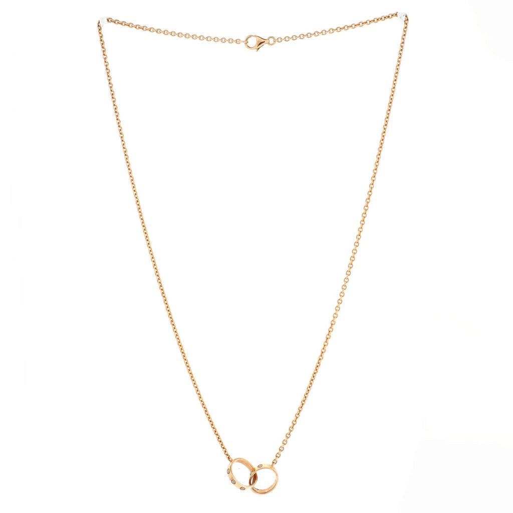 Love Interlocking Necklace 18K Rose Gold