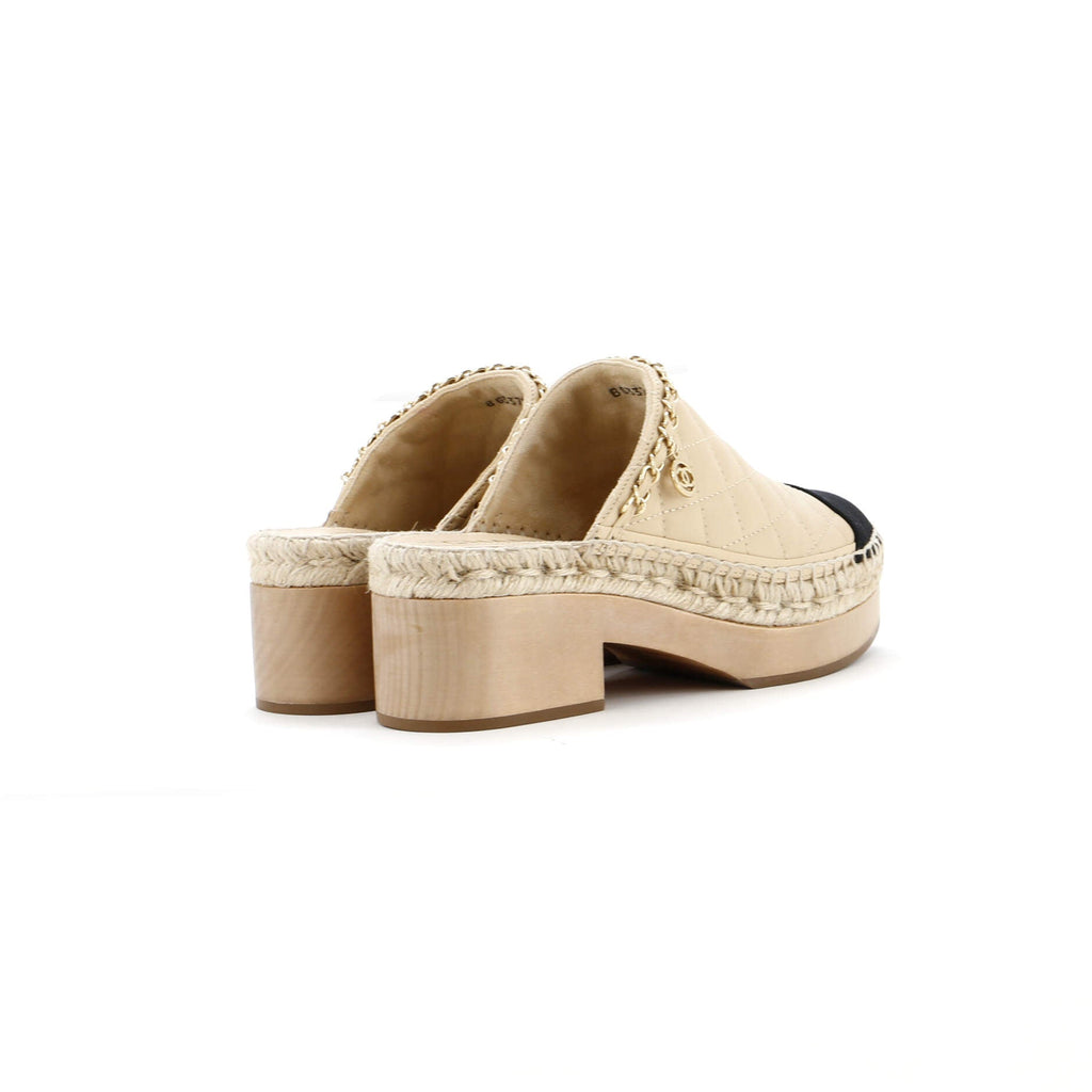Women's Clogs Quilted Leather