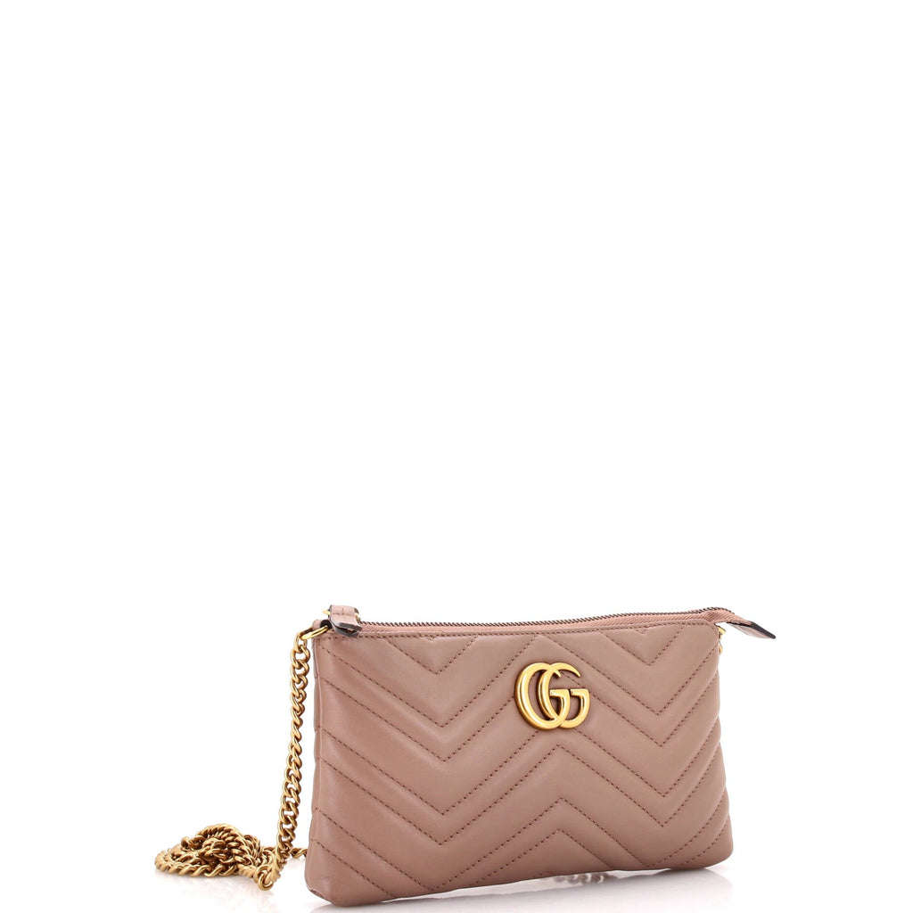 GG Marmont Chain Shoulder Bag Matelasse Leather Mini