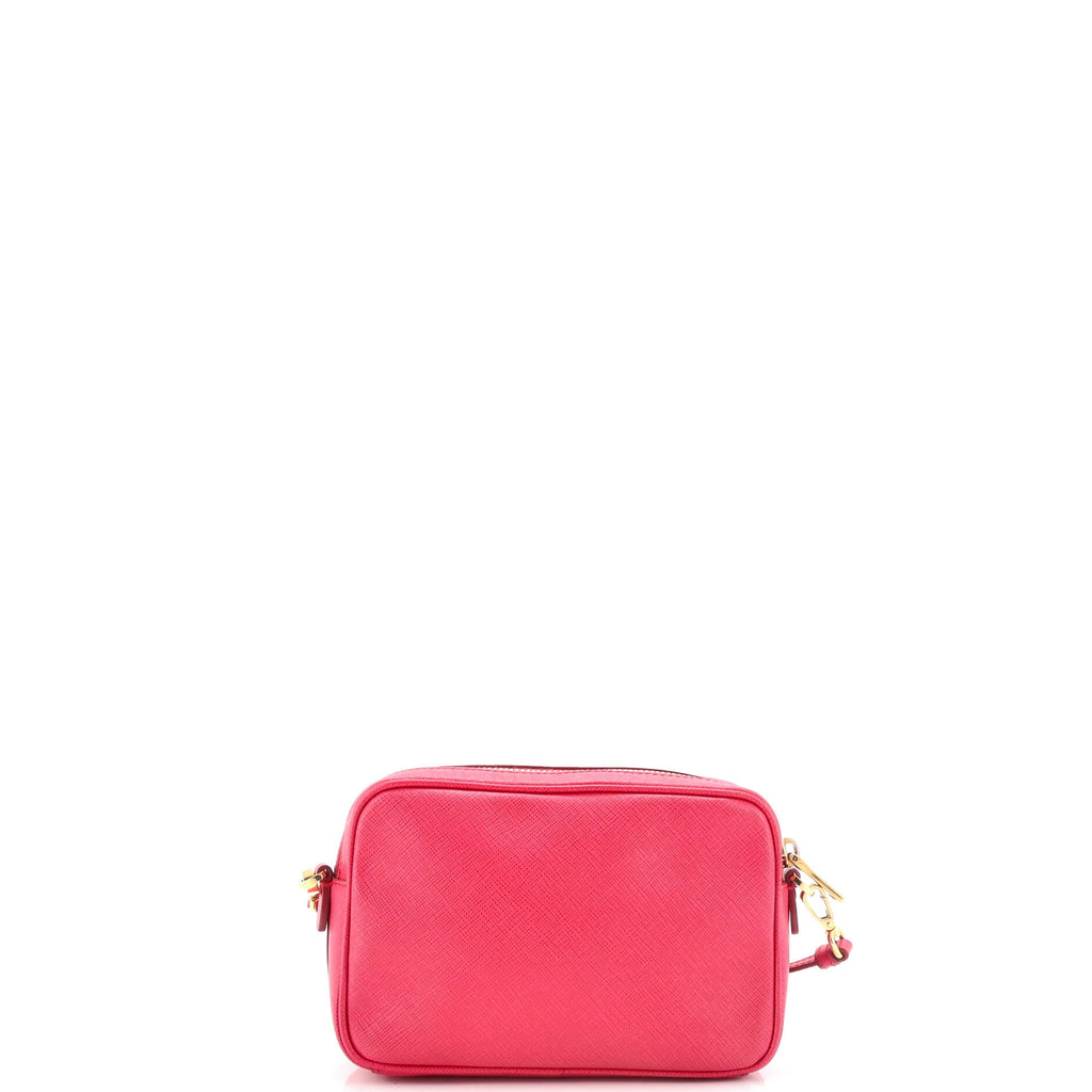 Monochrome Camera Bag Saffiano Leather Small