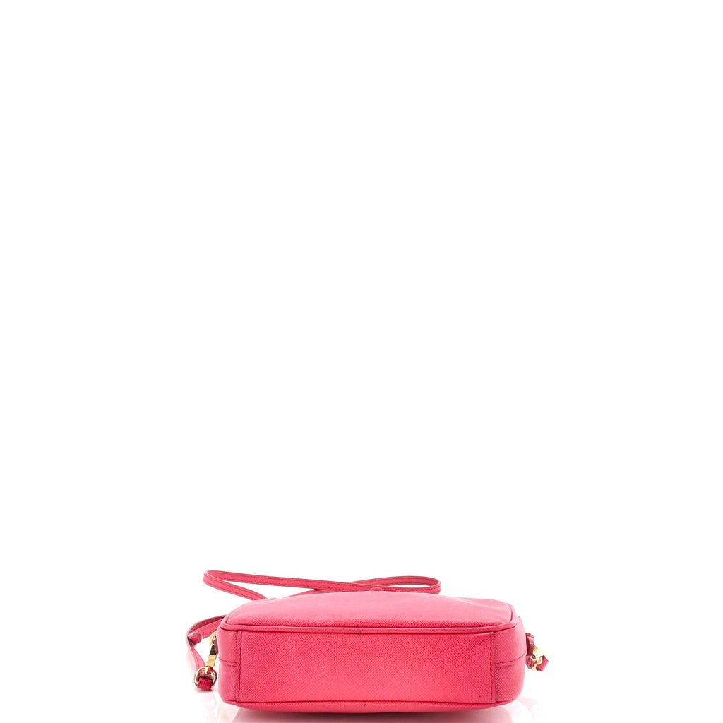 Monochrome Camera Bag Saffiano Leather Small
