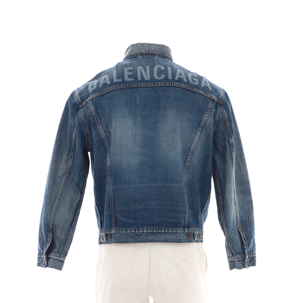 Men's Logo Oversized Jacket Denim