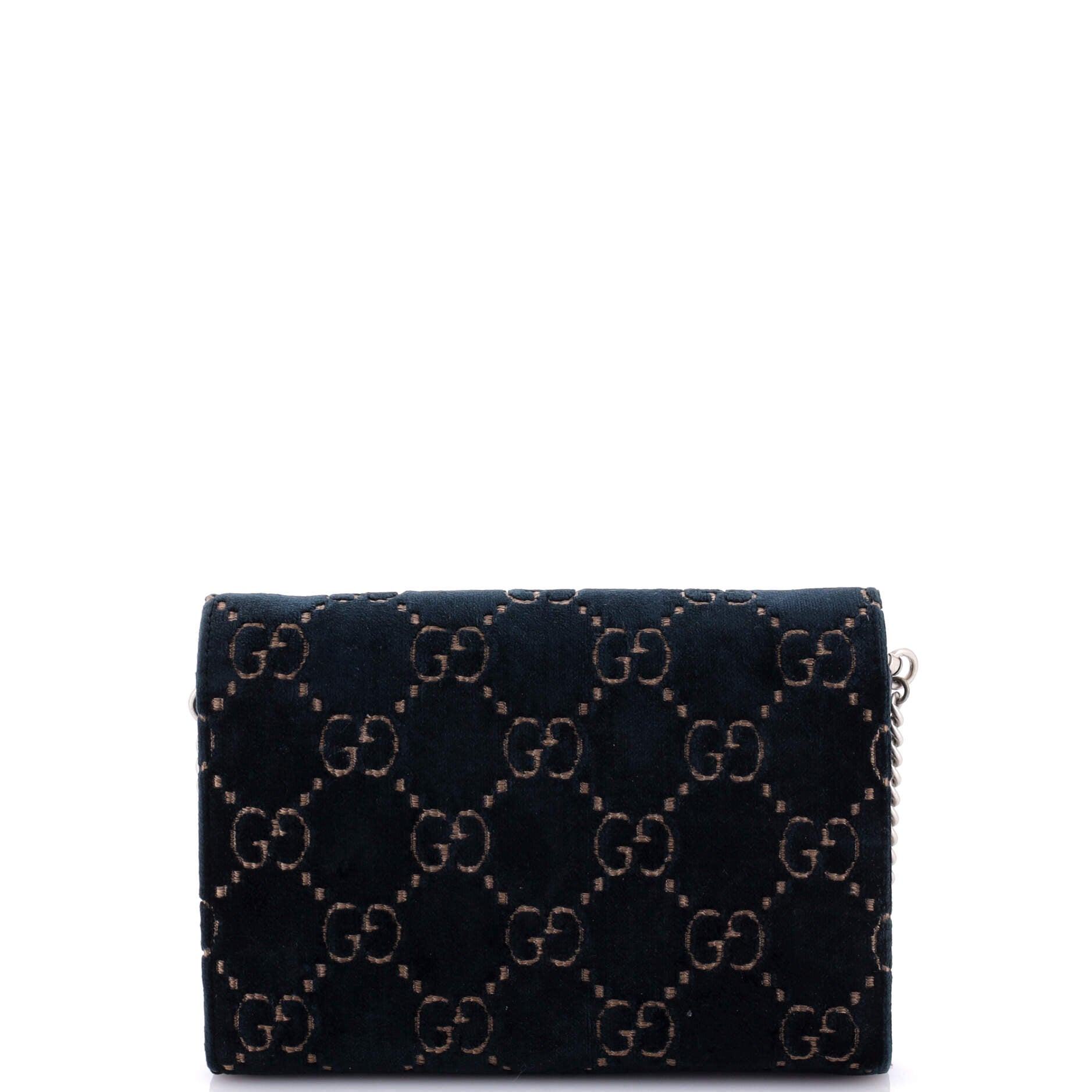 Dionysus Chain Wallet GG Velvet Small