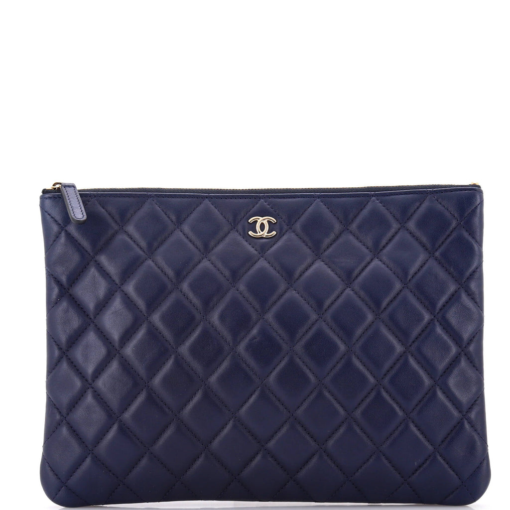 O Case Clutch Quilted Lambskin Medium