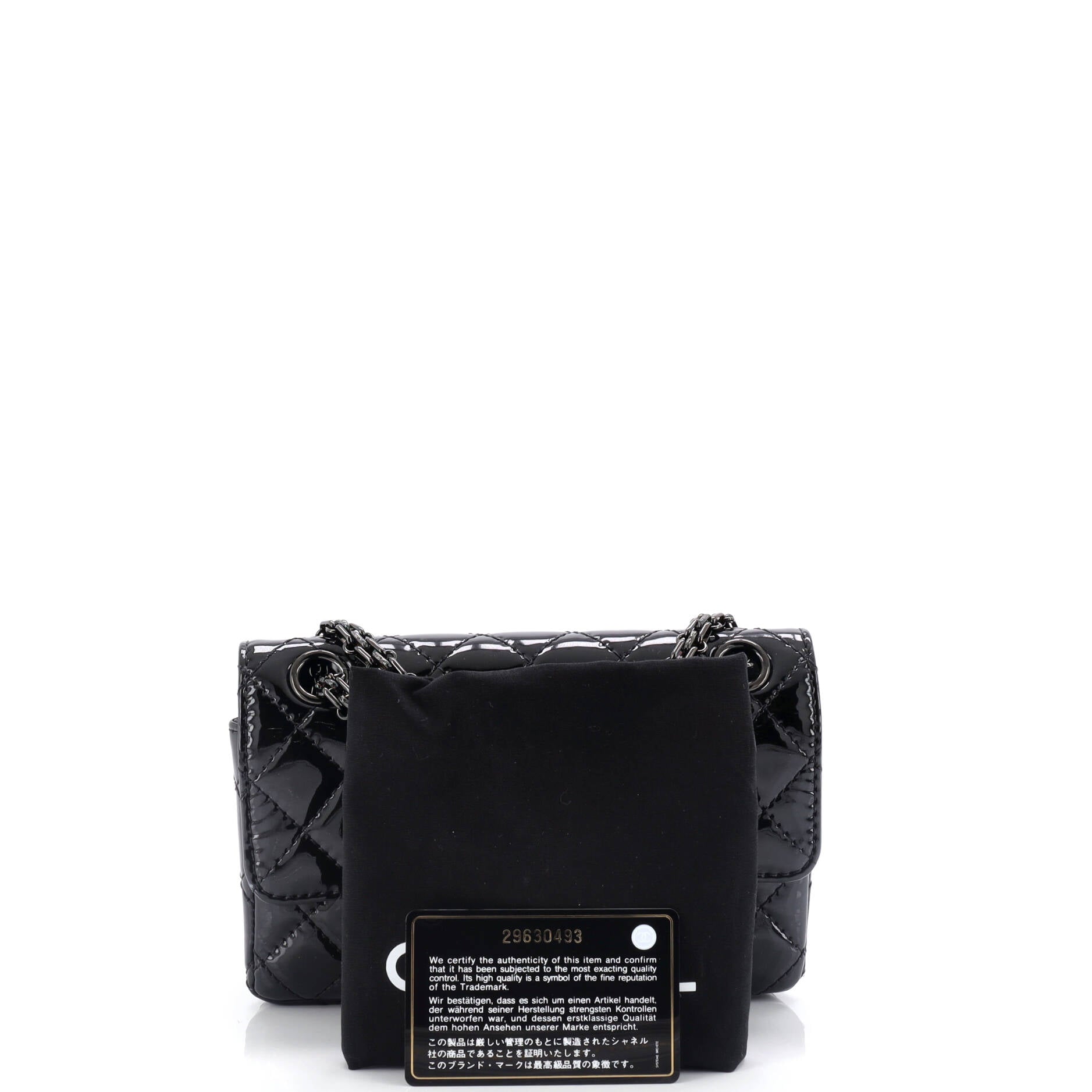 So Black Reissue 2.55 Flap Bag Quilted Patent Mini