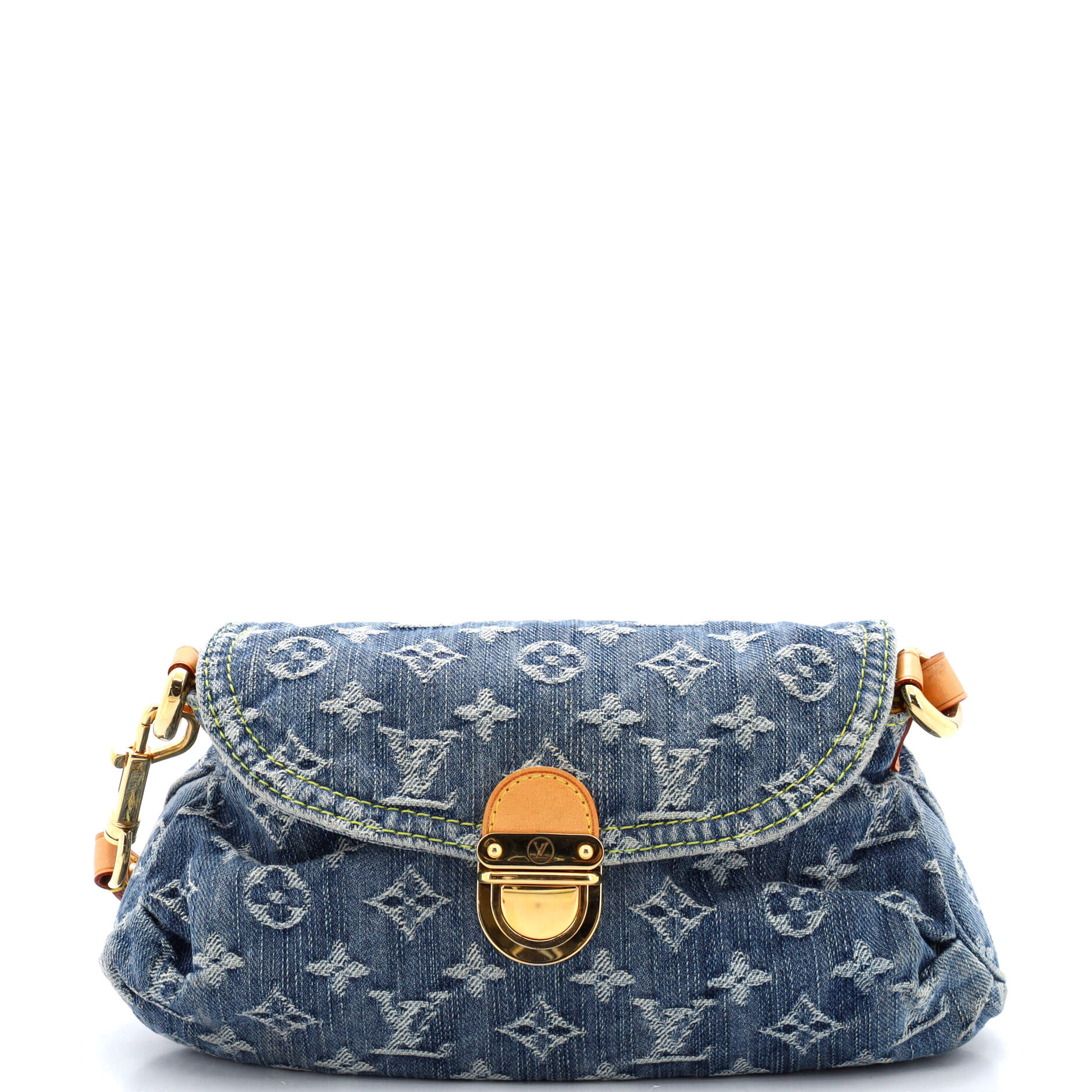 Pleaty Handbag Denim Mini