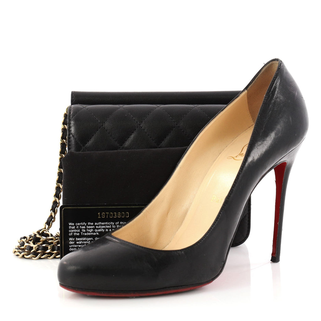 Crossing Times Flap Bag Quilted Lambskin Mini