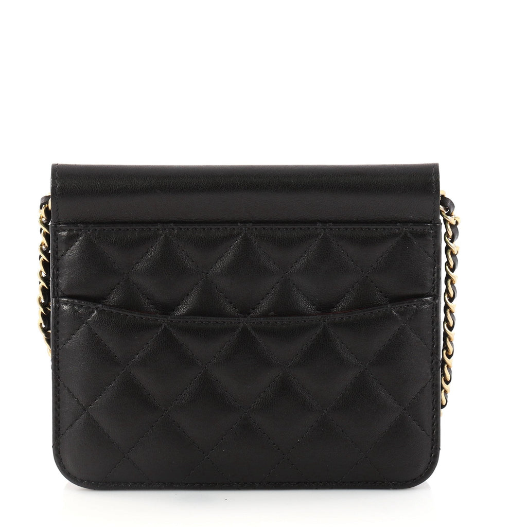 Crossing Times Flap Bag Quilted Lambskin Mini