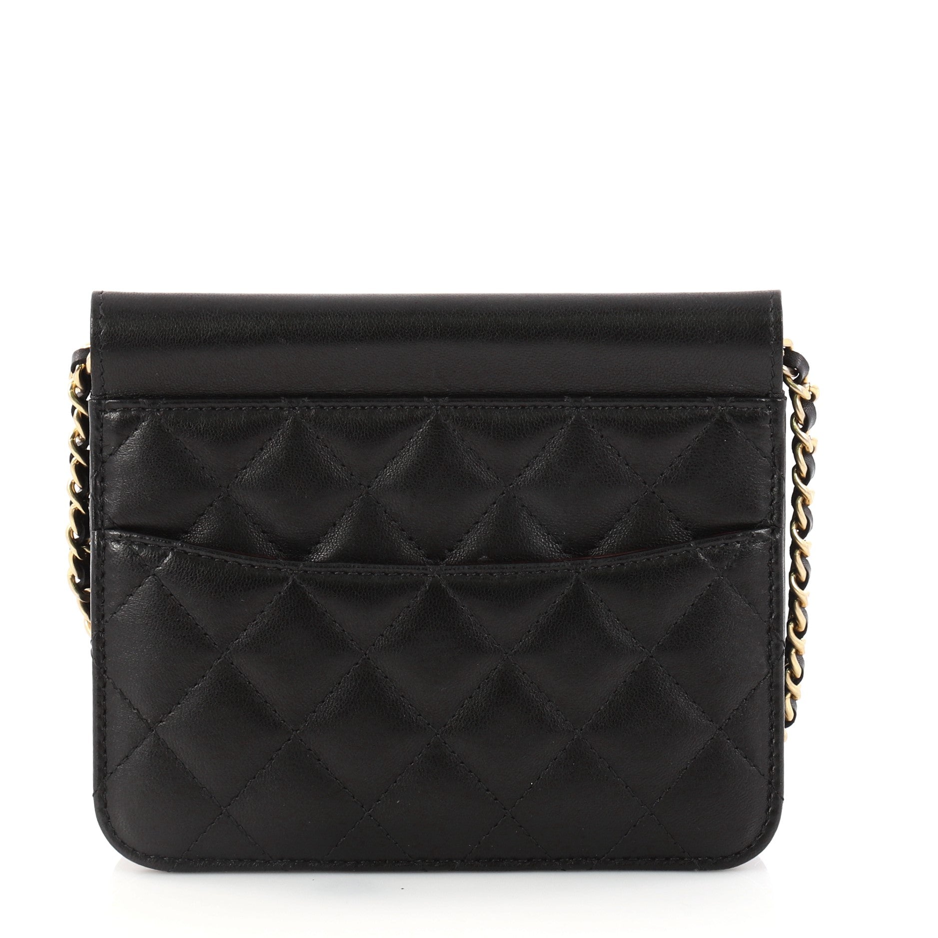 Crossing Times Flap Bag Quilted Lambskin Mini
