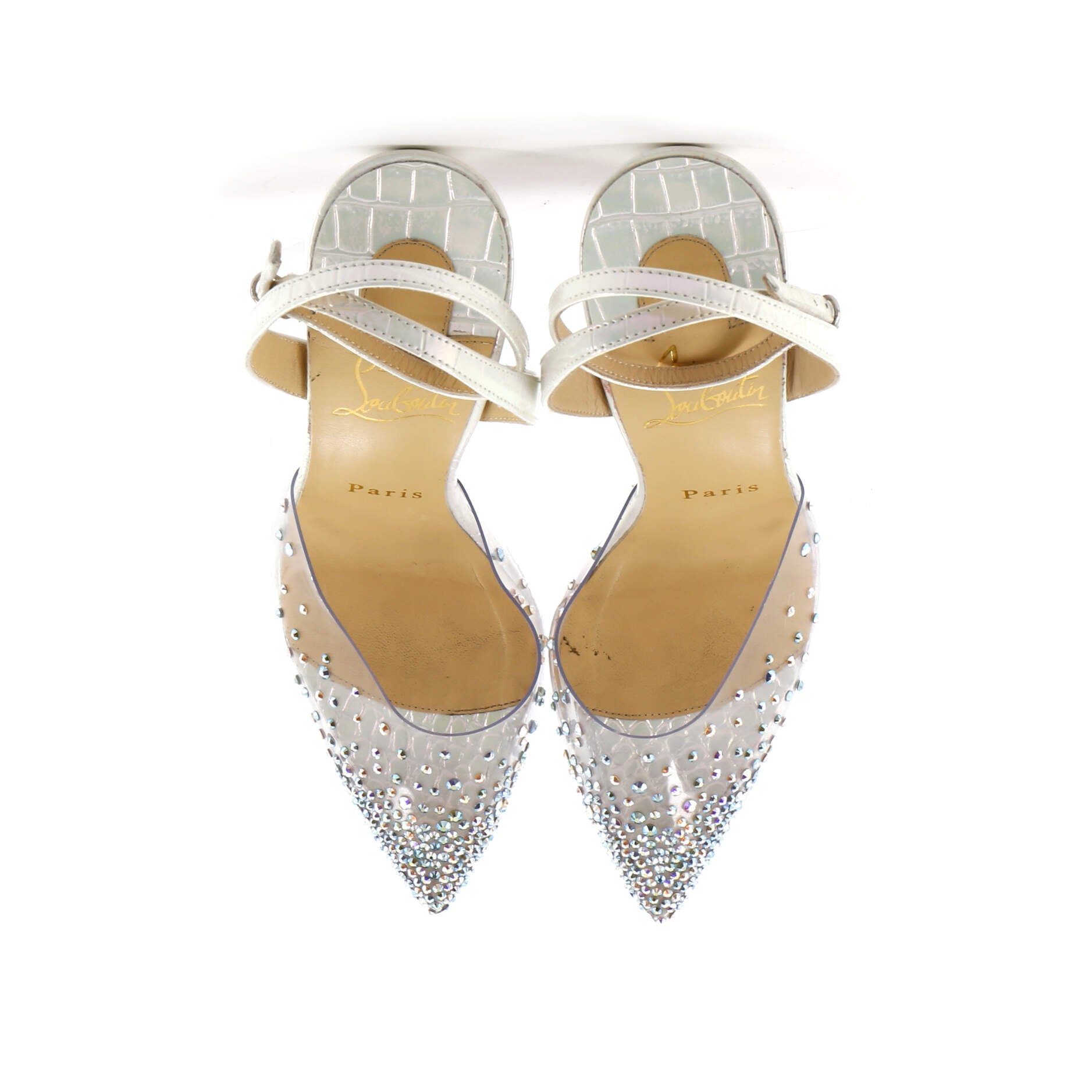 Women's Spikaqueen Slingback Pumps Embellished PVC and Leather 100