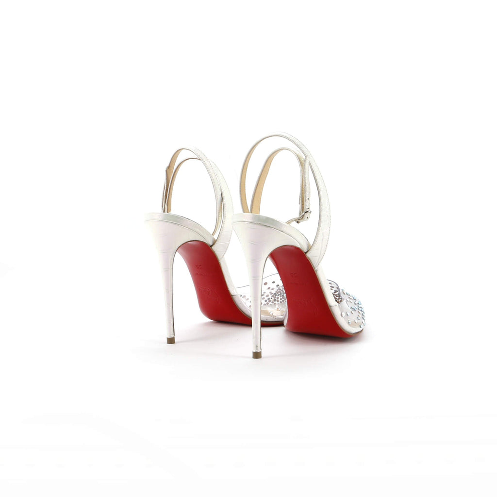 Women's Spikaqueen Slingback Pumps Embellished PVC and Leather 100