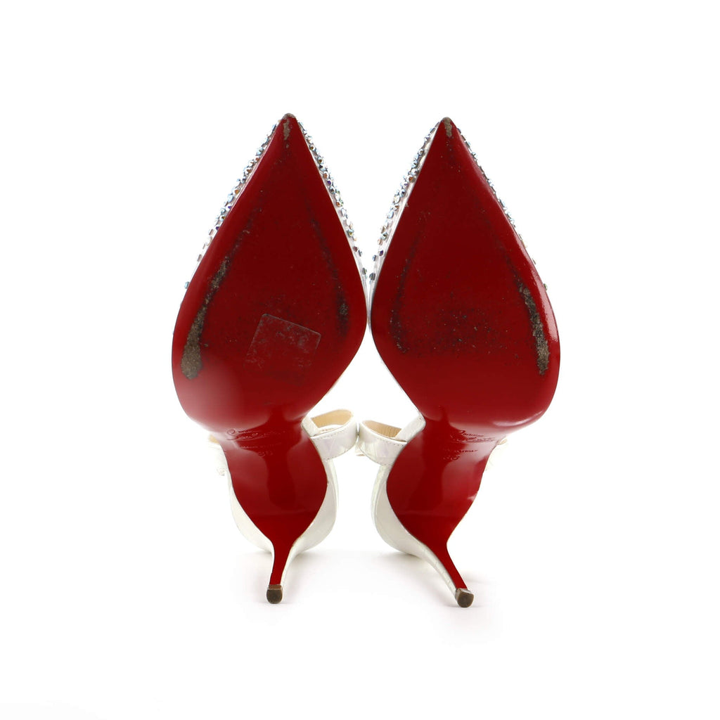 Women's Spikaqueen Slingback Pumps Embellished PVC and Leather 100