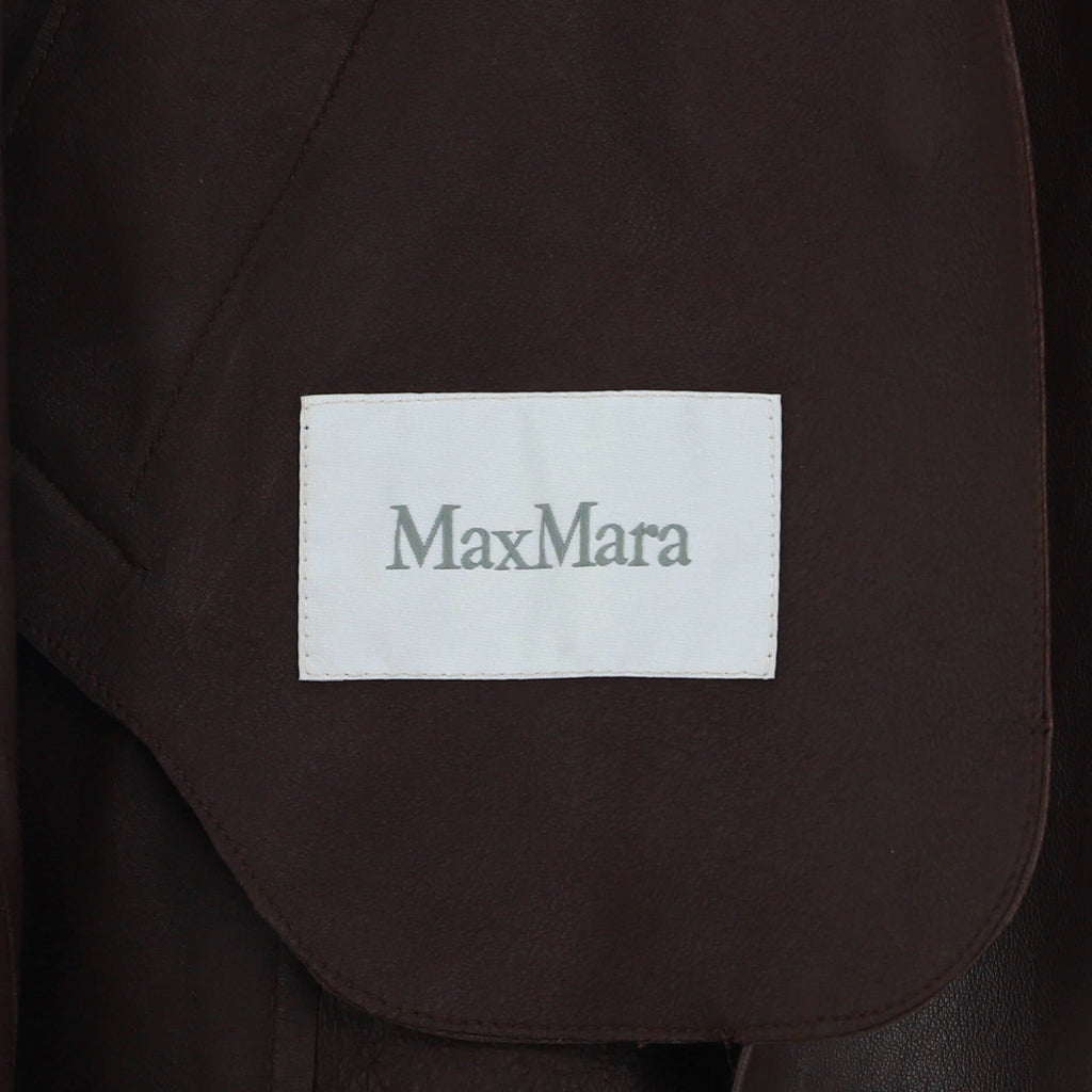 Women's Ussuri Double Breasted Coat Leather
