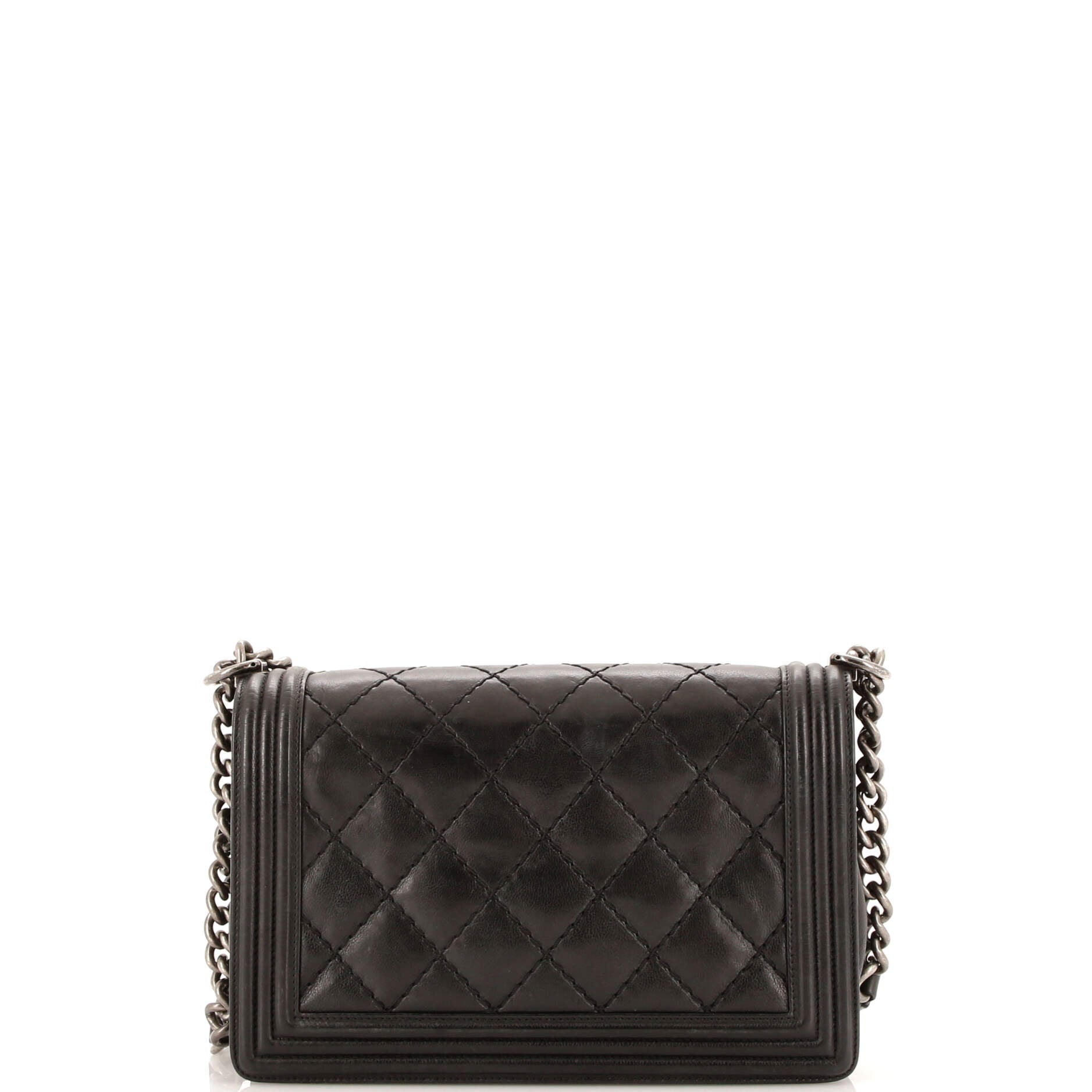Stitch Boy Flap Bag Quilted Calfskin New Medium