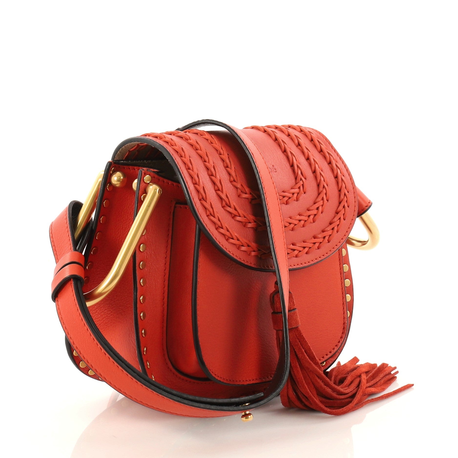 Hudson Handbag Whipstitch Leather Mini