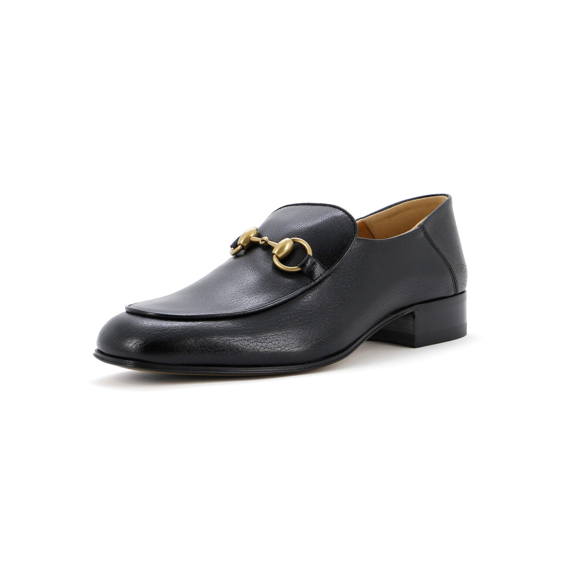 Women's Horsebit Mid-Heel Loafers Leather
