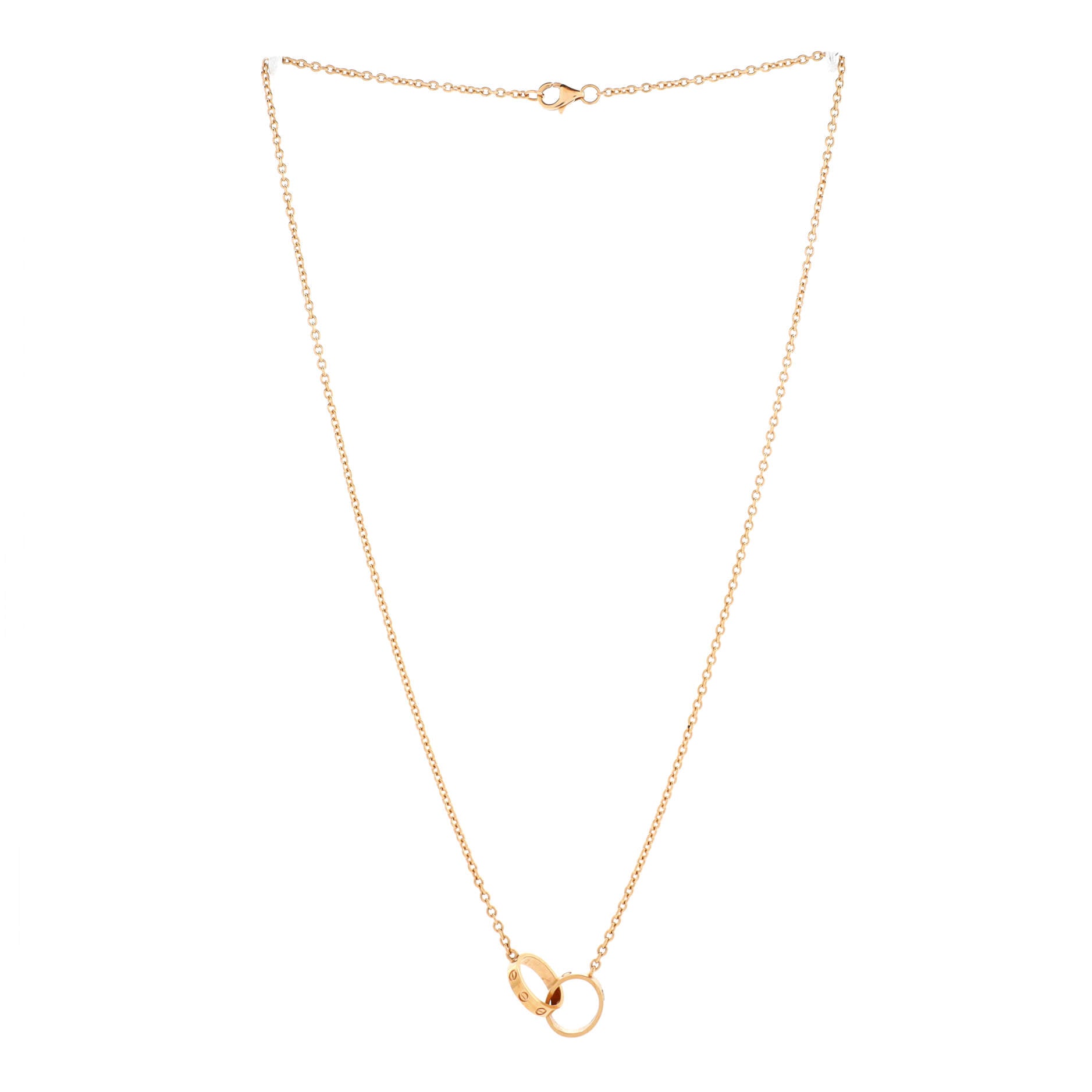 Love Interlocking Necklace 18K Rose Gold