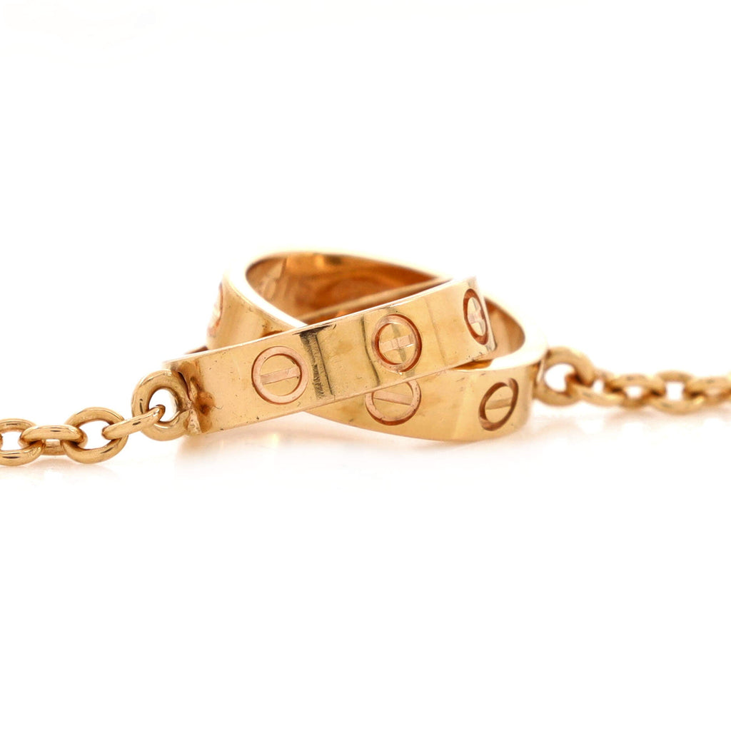 Love Interlocking Necklace 18K Rose Gold