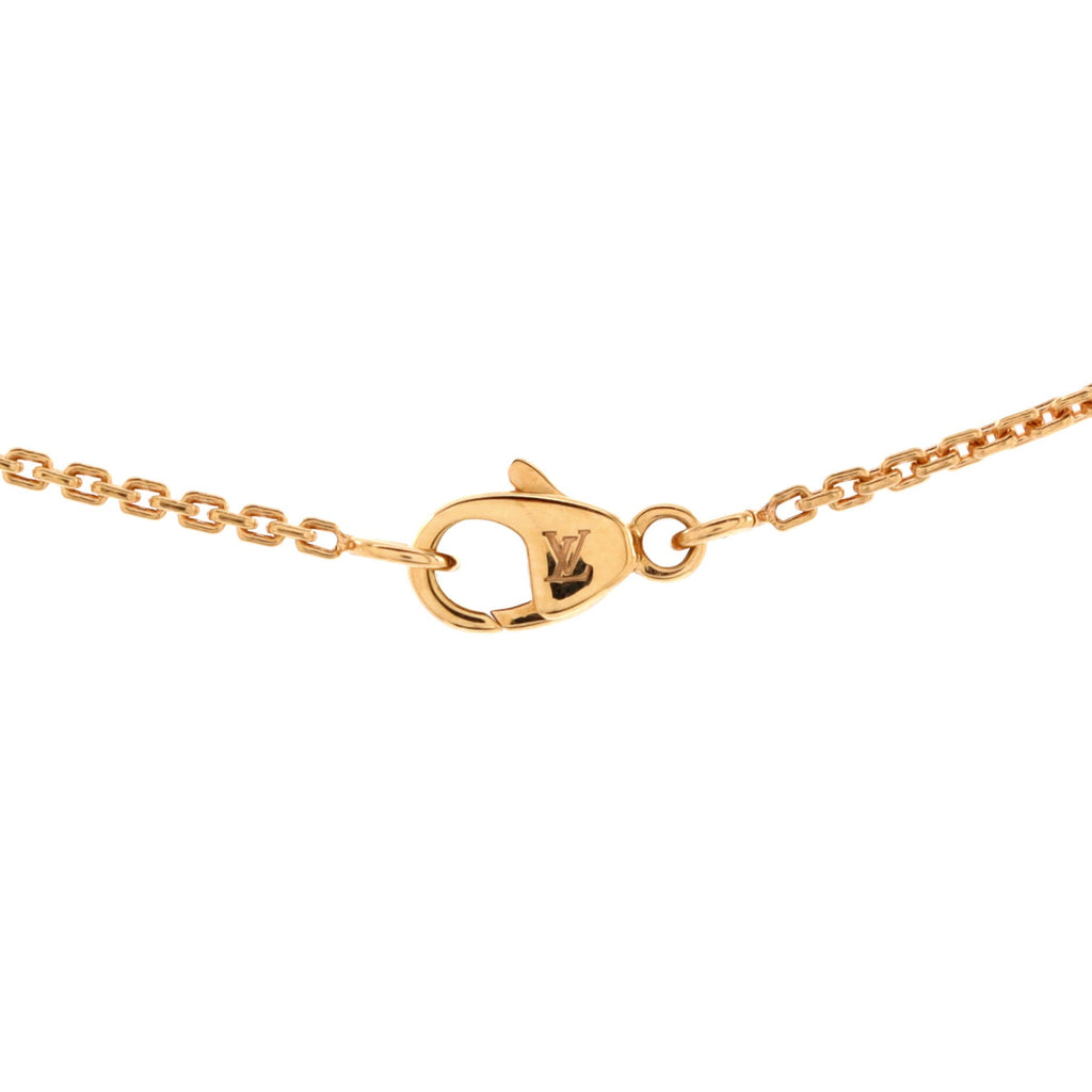 Monogram Idylle Necklace 18K Rose Gold with Diamond