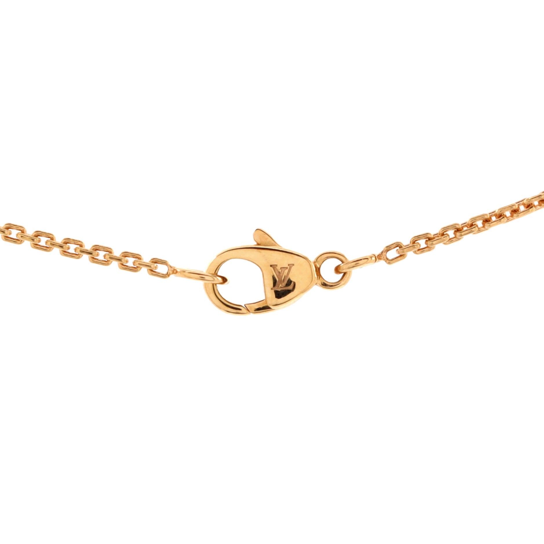Monogram Idylle Necklace 18K Rose Gold with Diamond