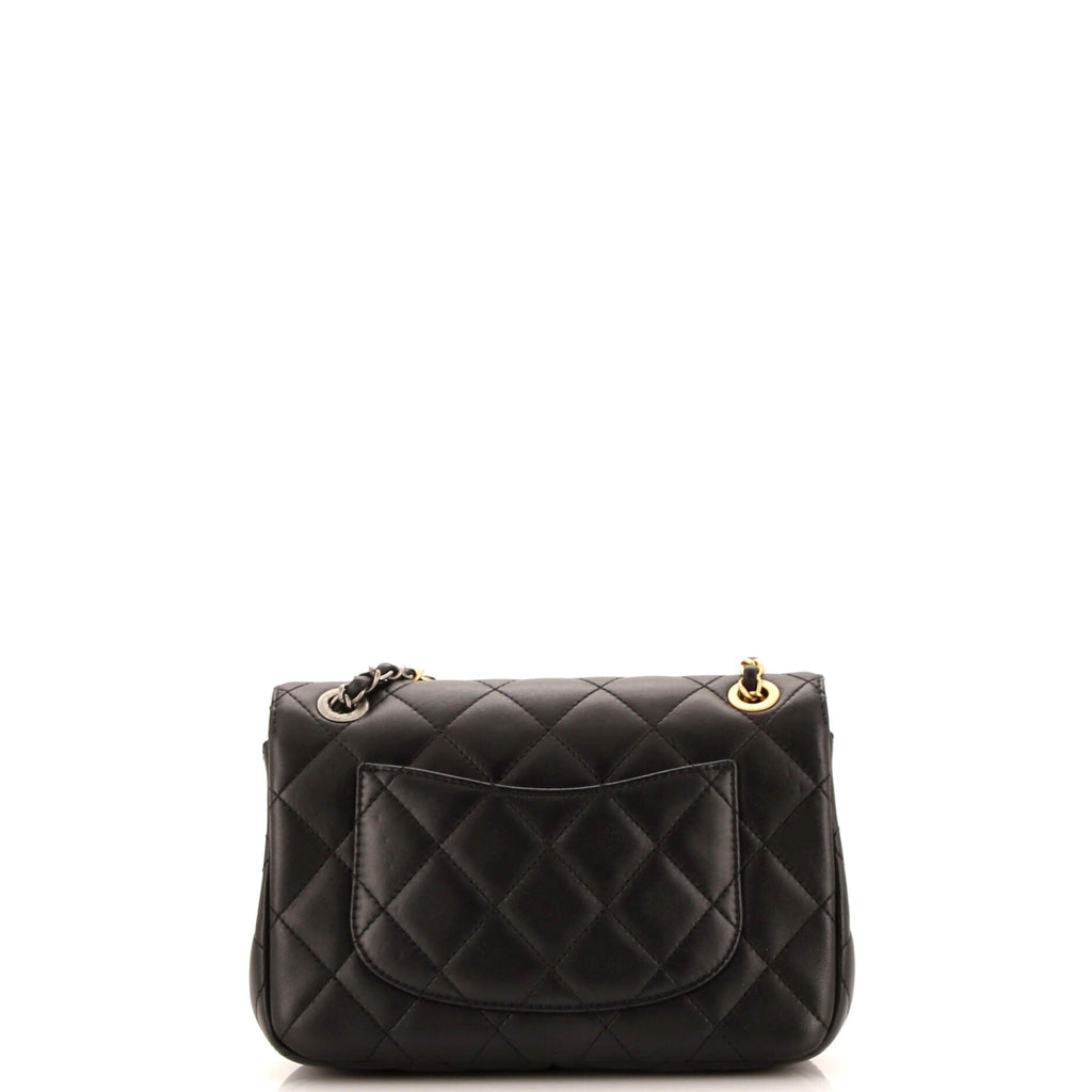 Coco Clips Flap Bag Embellished Quilted Lambskin Small