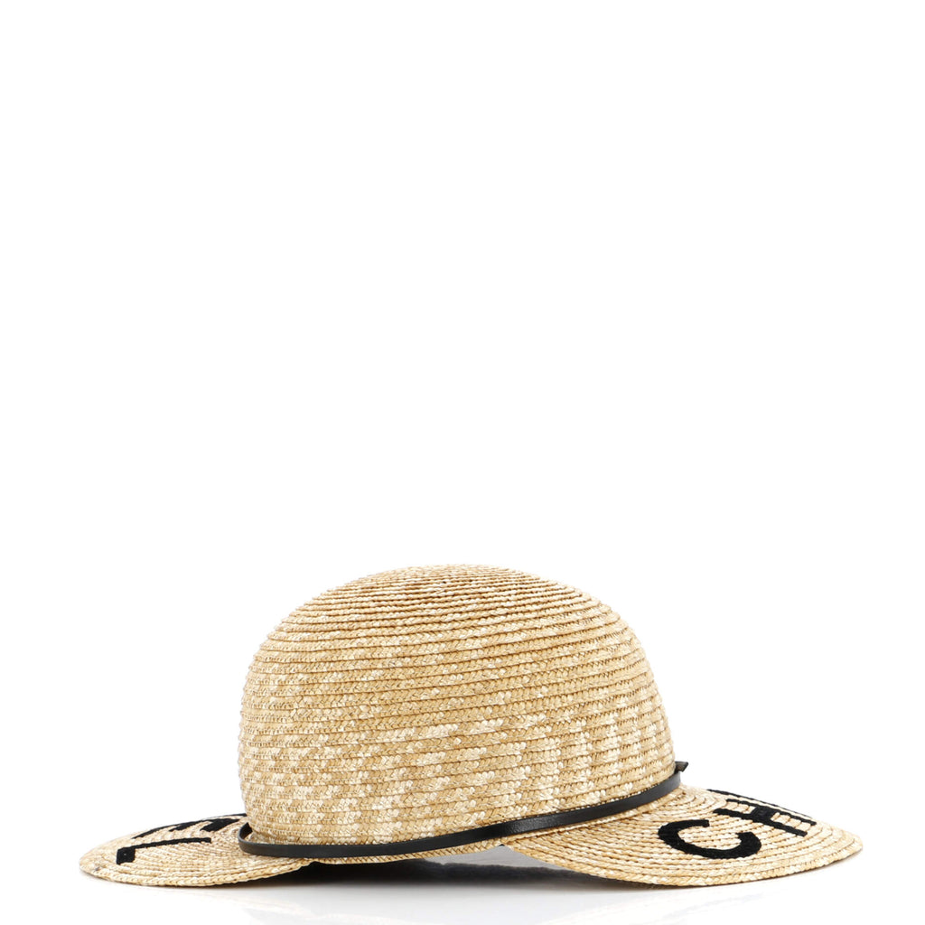 Double Sided Logo Cap Straw with Lambskin