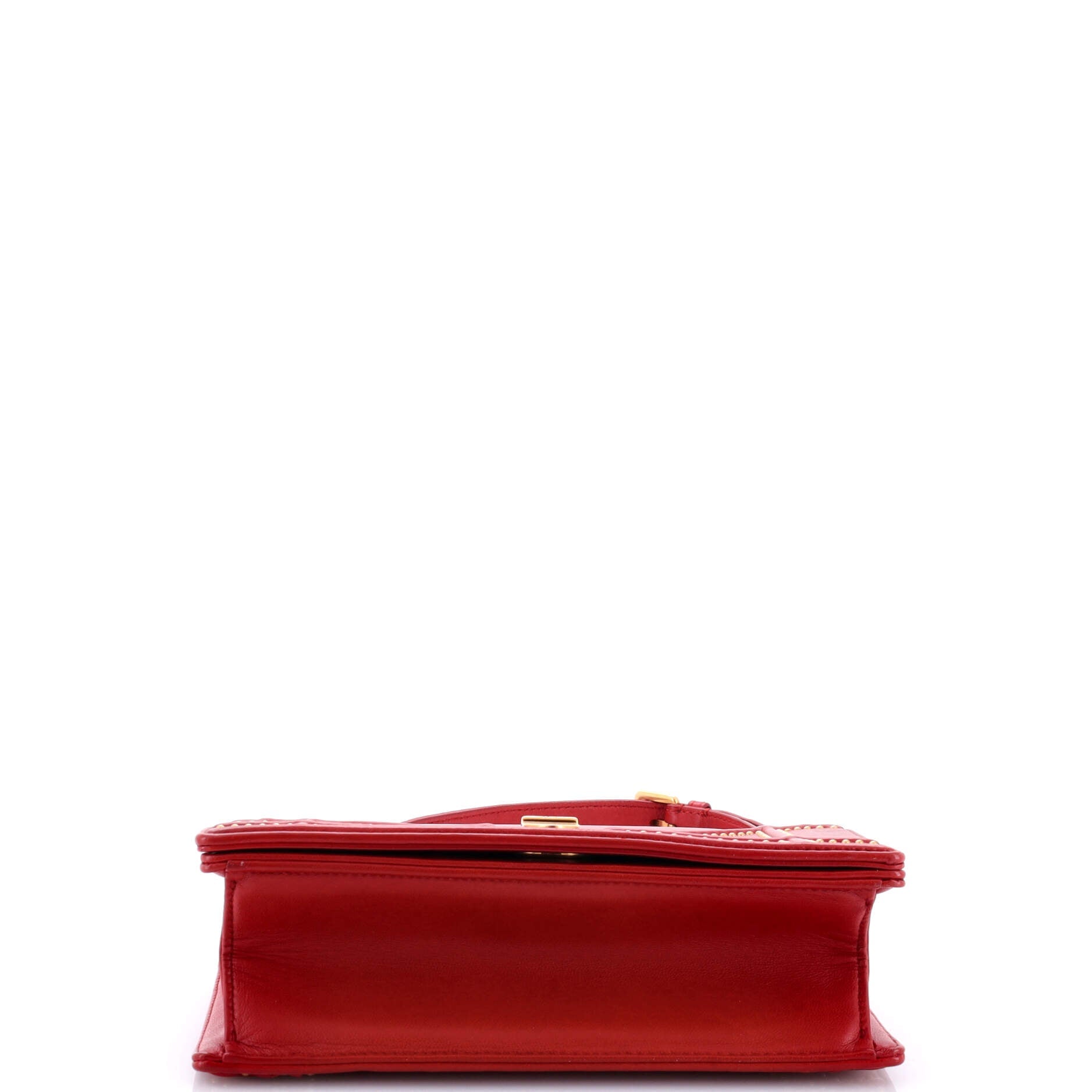 Diorama Flap Bag Studded Leather Small