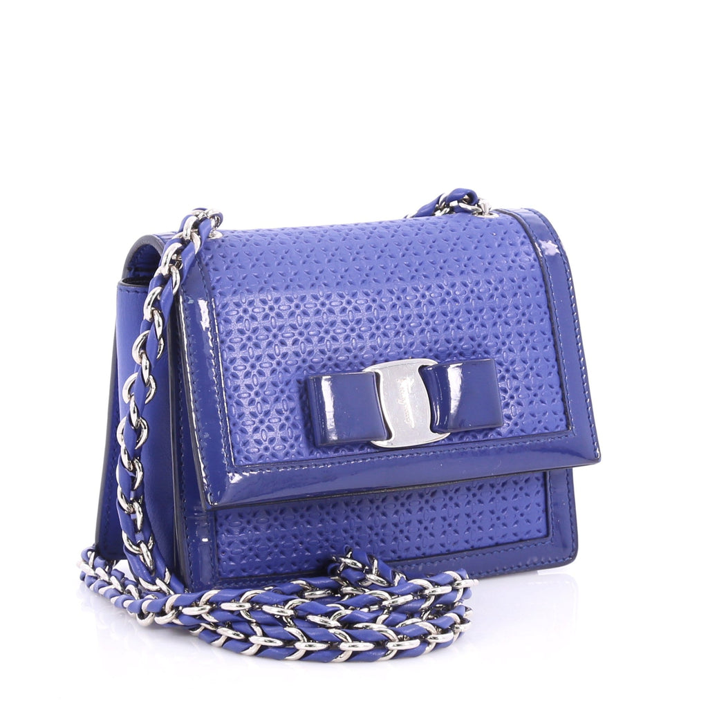 Ginny Crossbody Bag Laser Cut Leather Mini