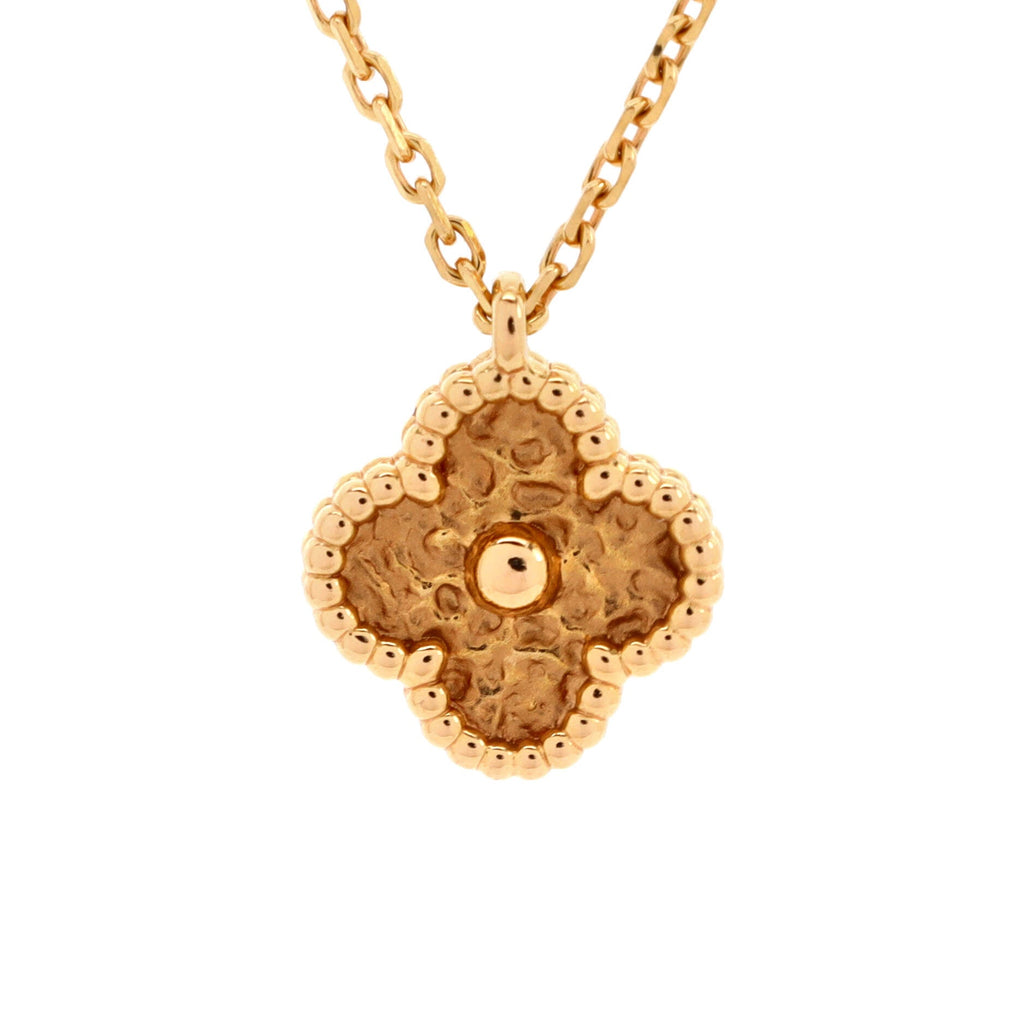Sweet Alhambra Pendant Necklace 18K Rose Gold