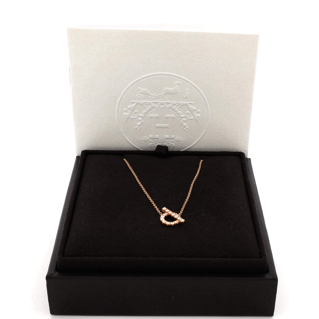 Finesse Pendant Necklace 18K Rose Gold and Diamonds