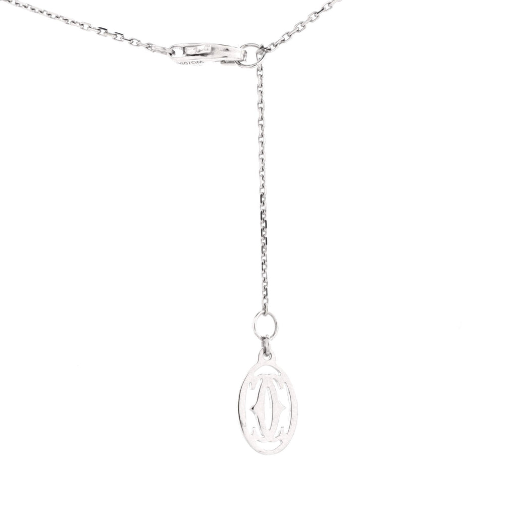 Cross Pendant Necklace 18K White Gold with Diamonds