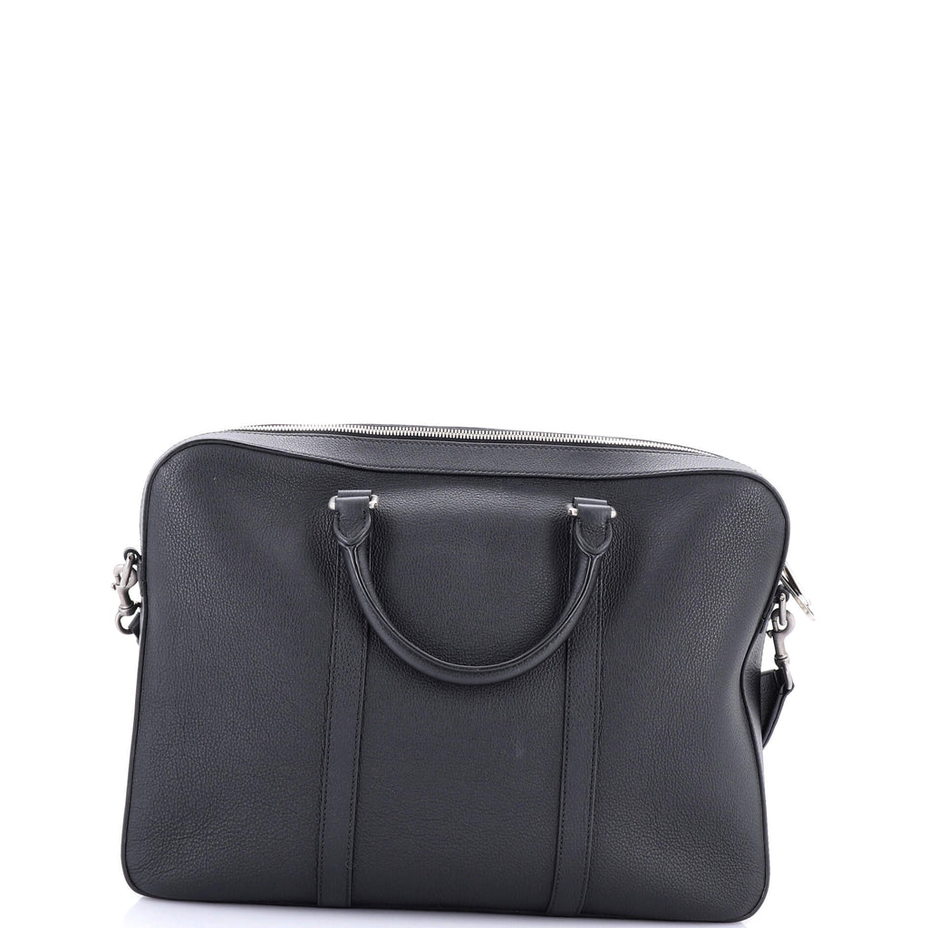 Logo Briefcase Leather Medium