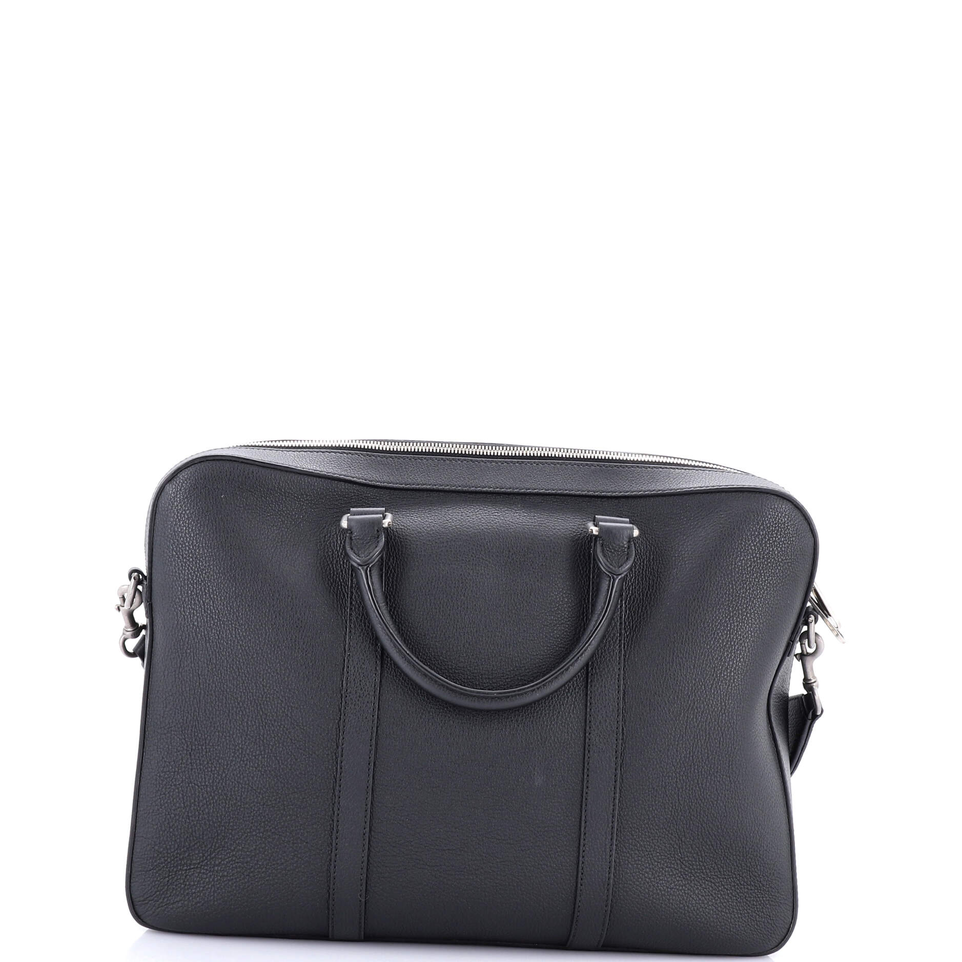 Logo Briefcase Leather Medium