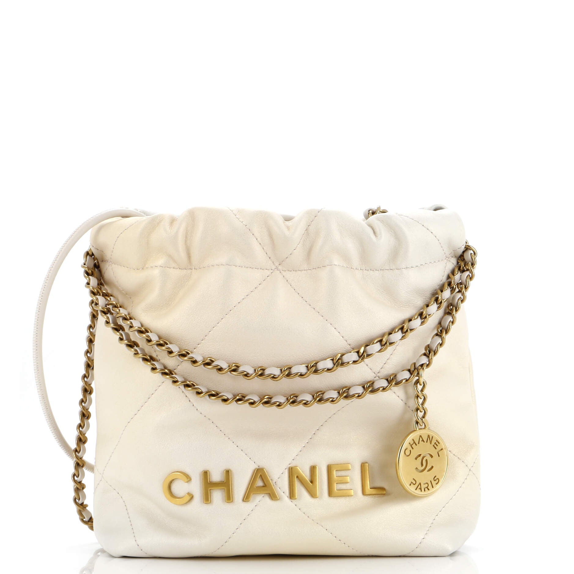 22 Chain Hobo Quilted Shaded Calfskin Mini