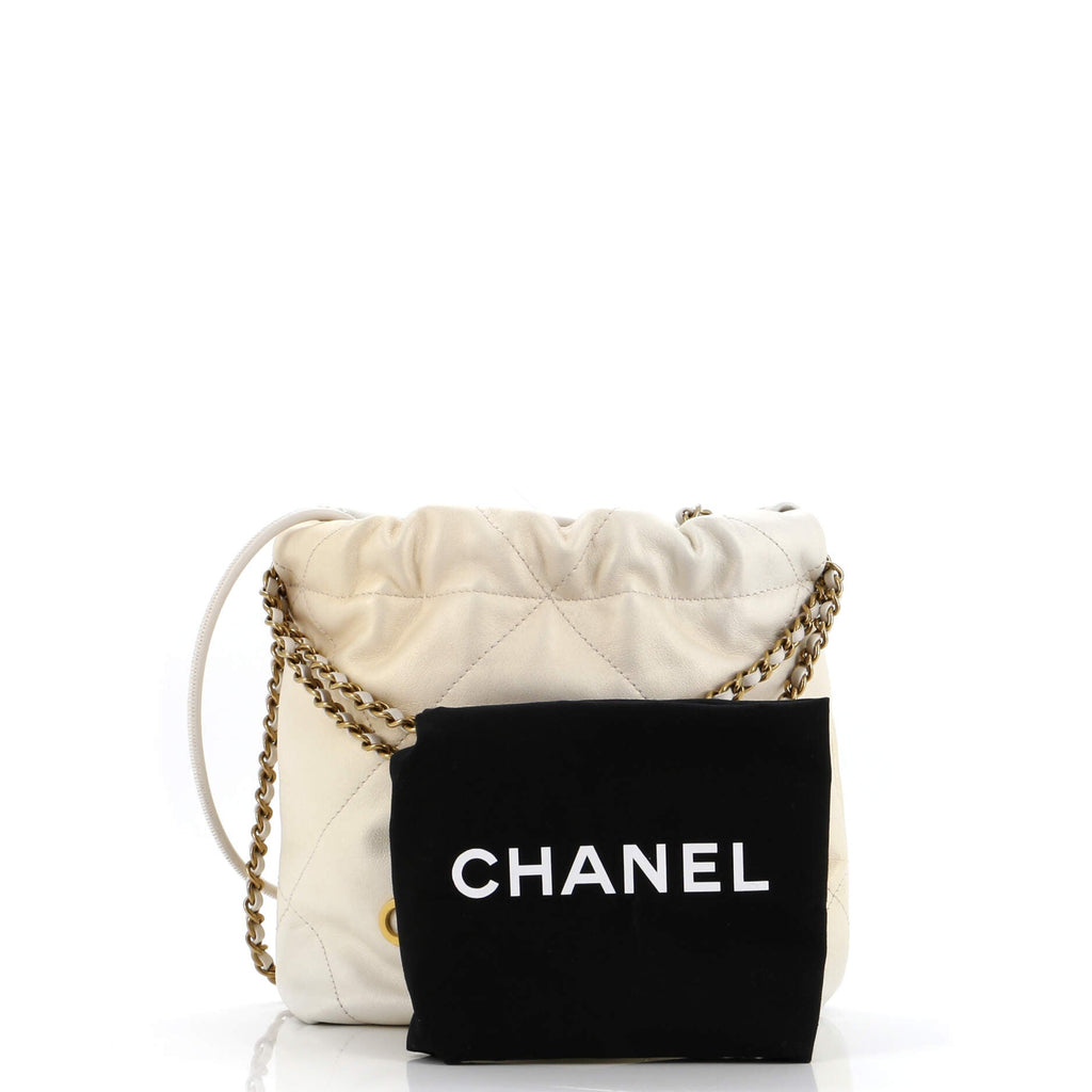 22 Chain Hobo Quilted Shaded Calfskin Mini