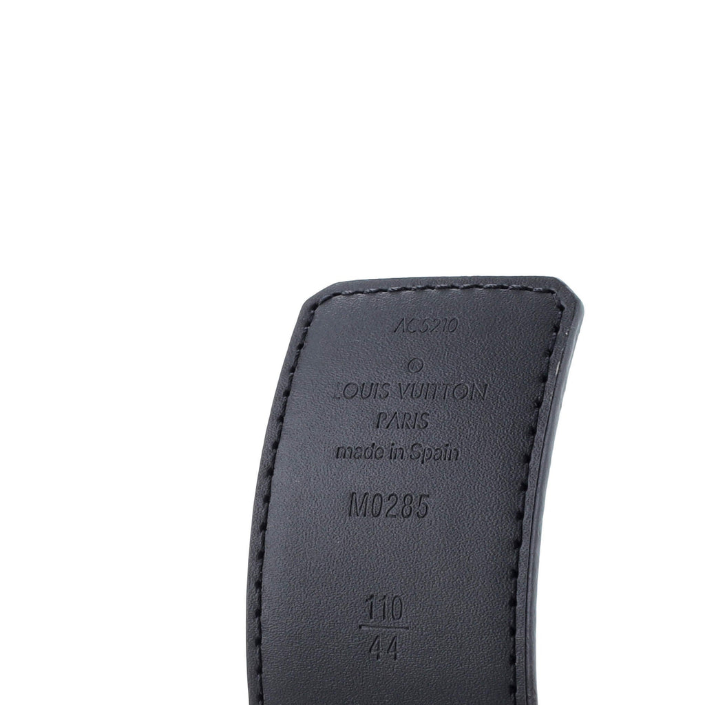 LV Initiales Reversible Belt Reverse Monogram Eclipse Canvas and Leather Wide 125