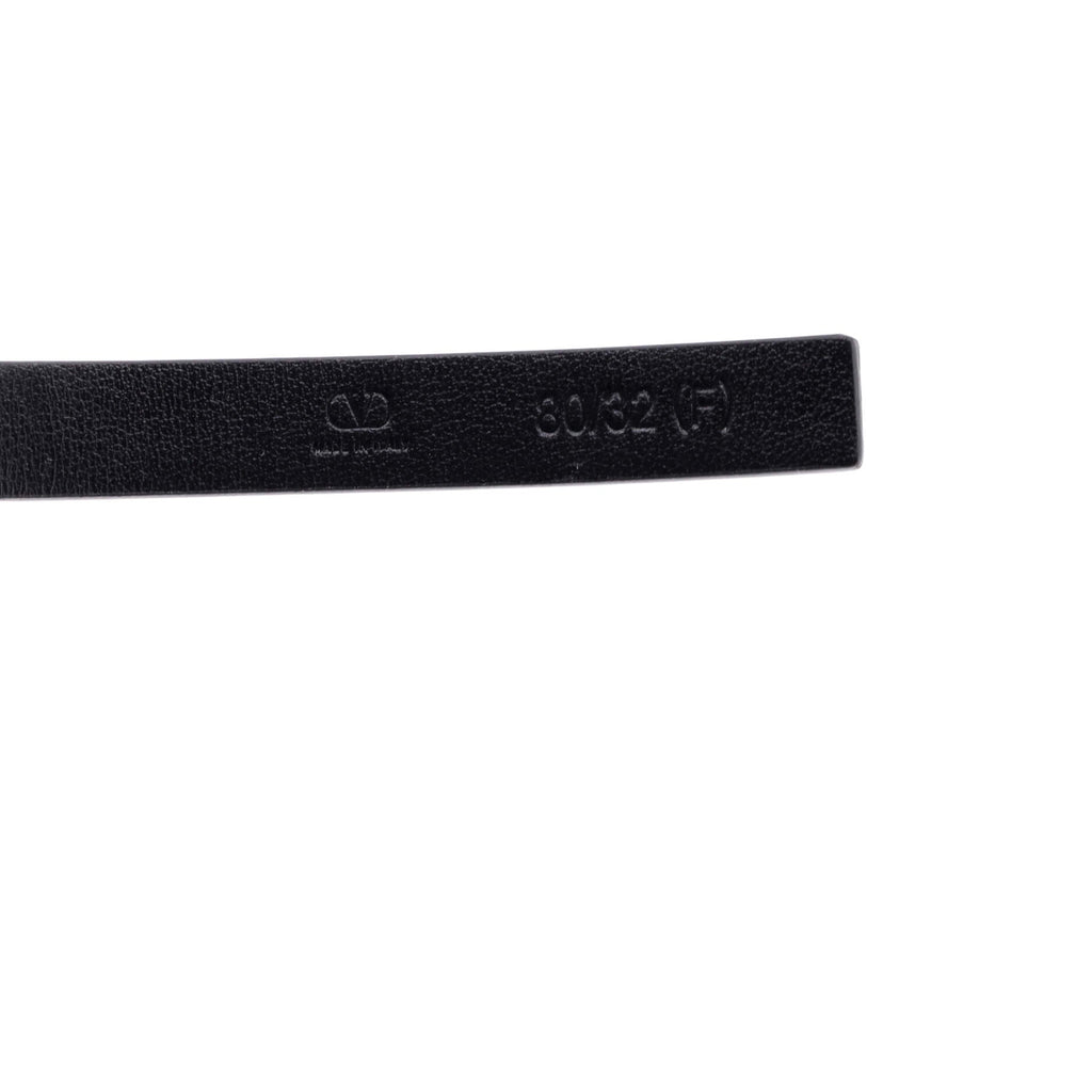 VLogo Reversible Belt Leather with Crystals Thin 80