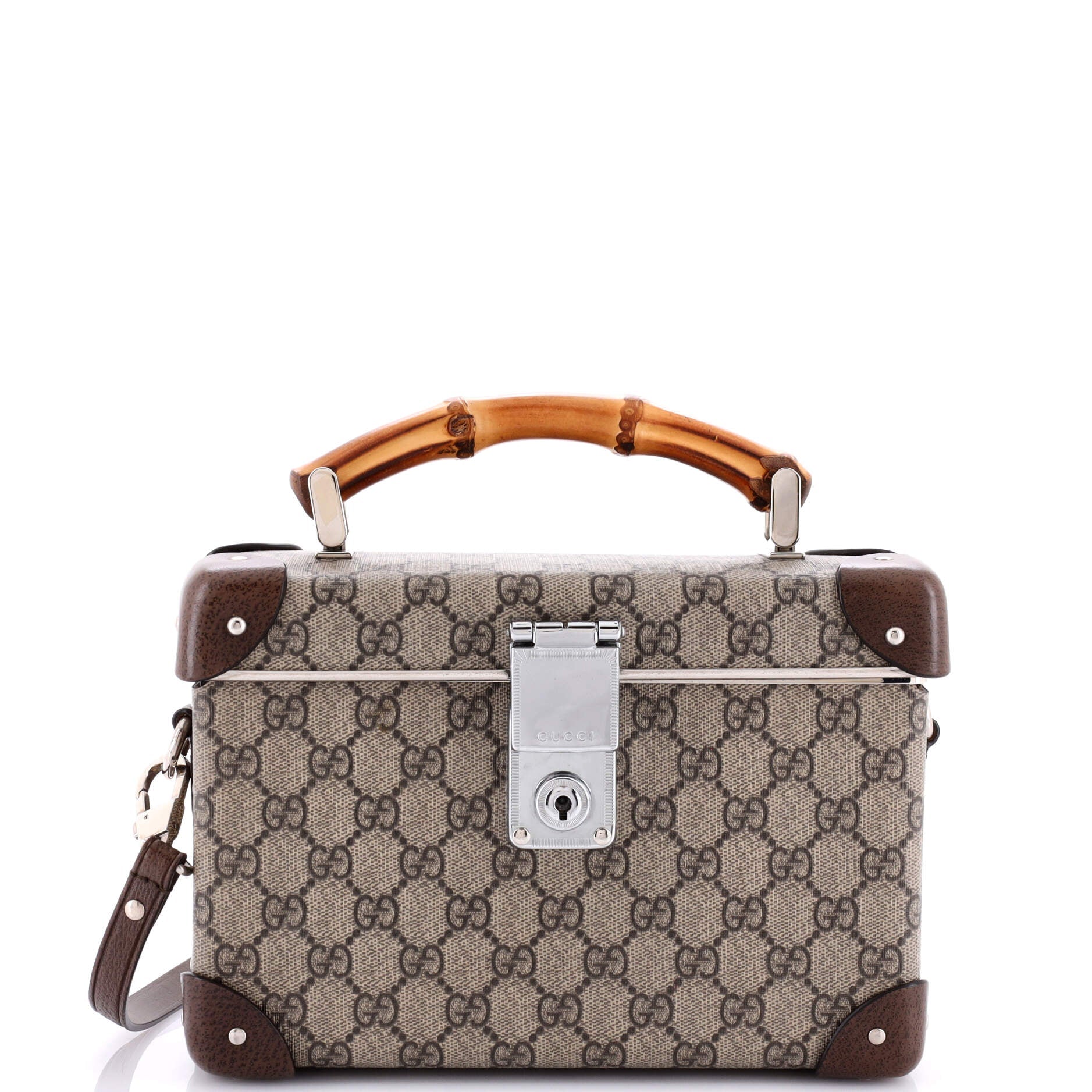Bamboo Globe-Trotter Vanity Case GG Coated Canvas