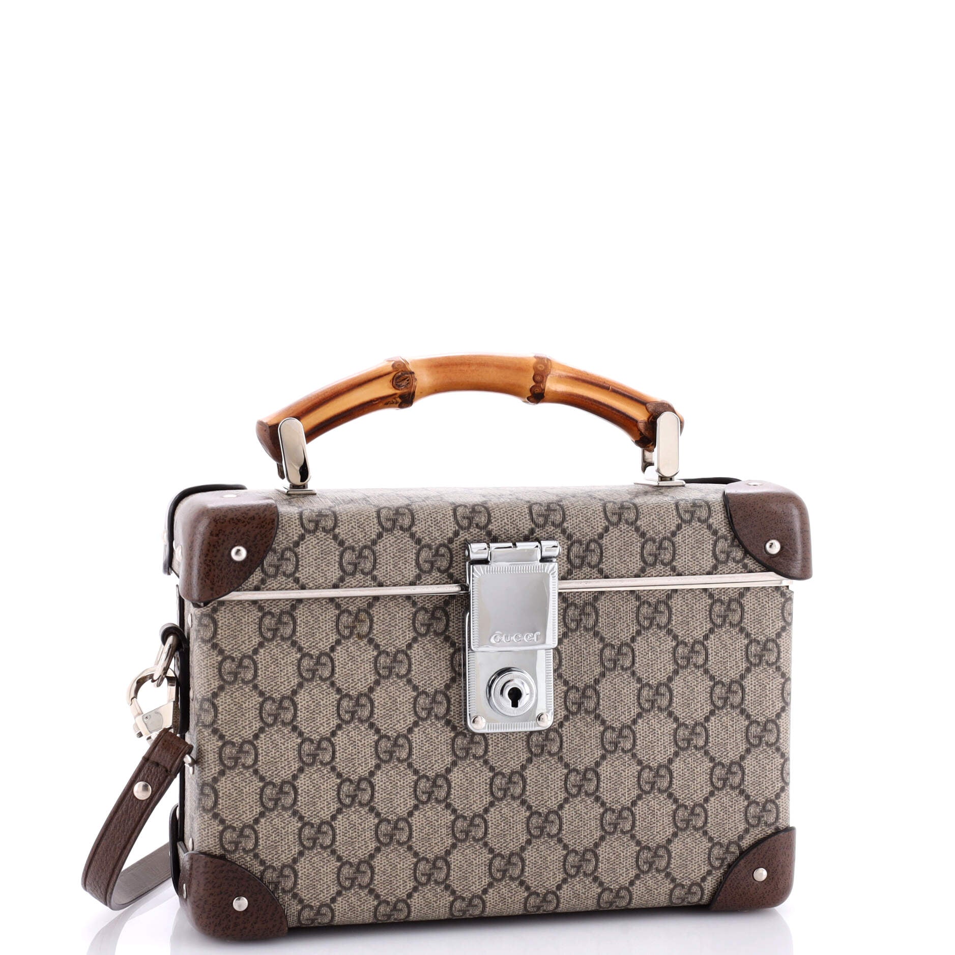 Bamboo Globe-Trotter Vanity Case GG Coated Canvas